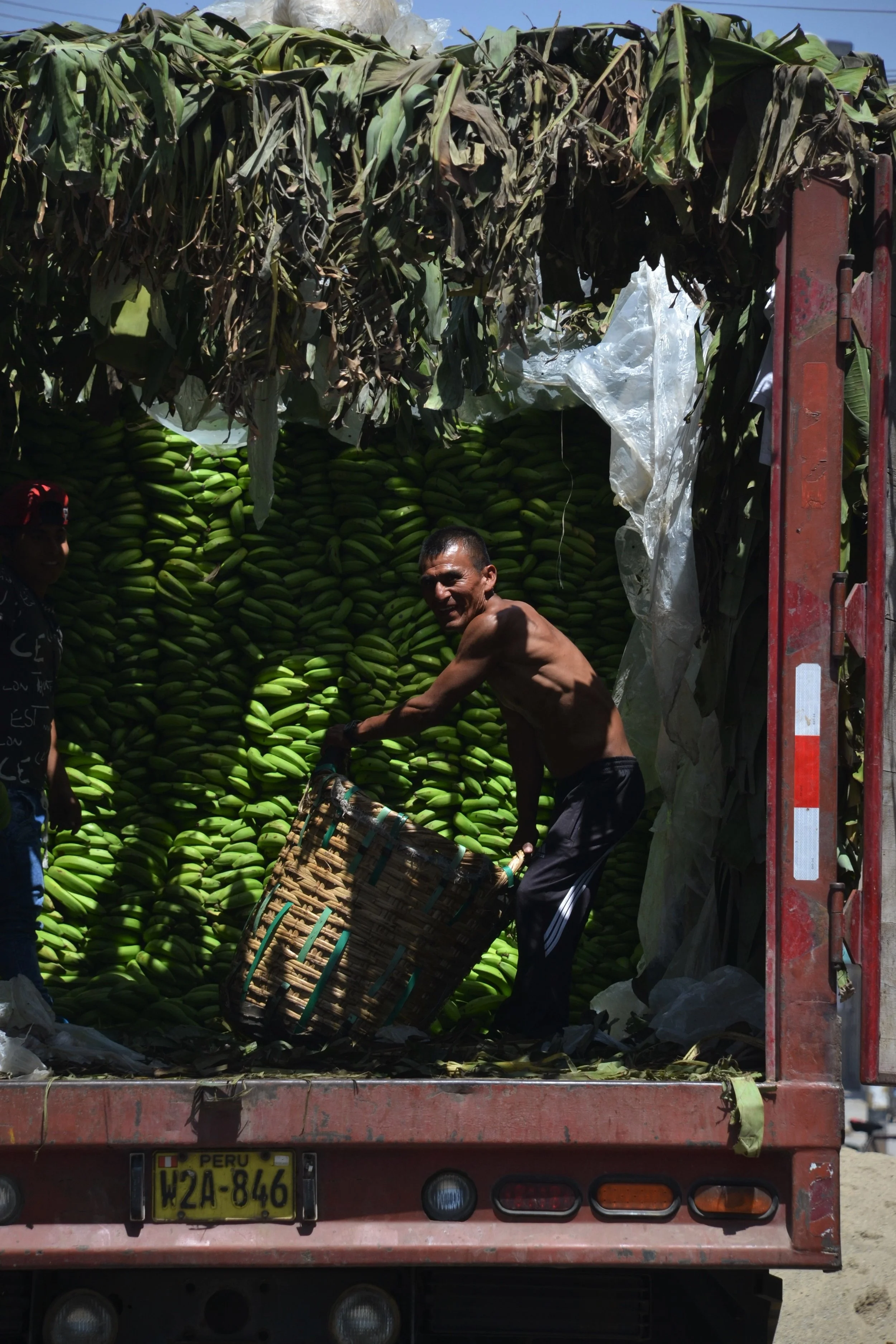 Life in Pisco market.