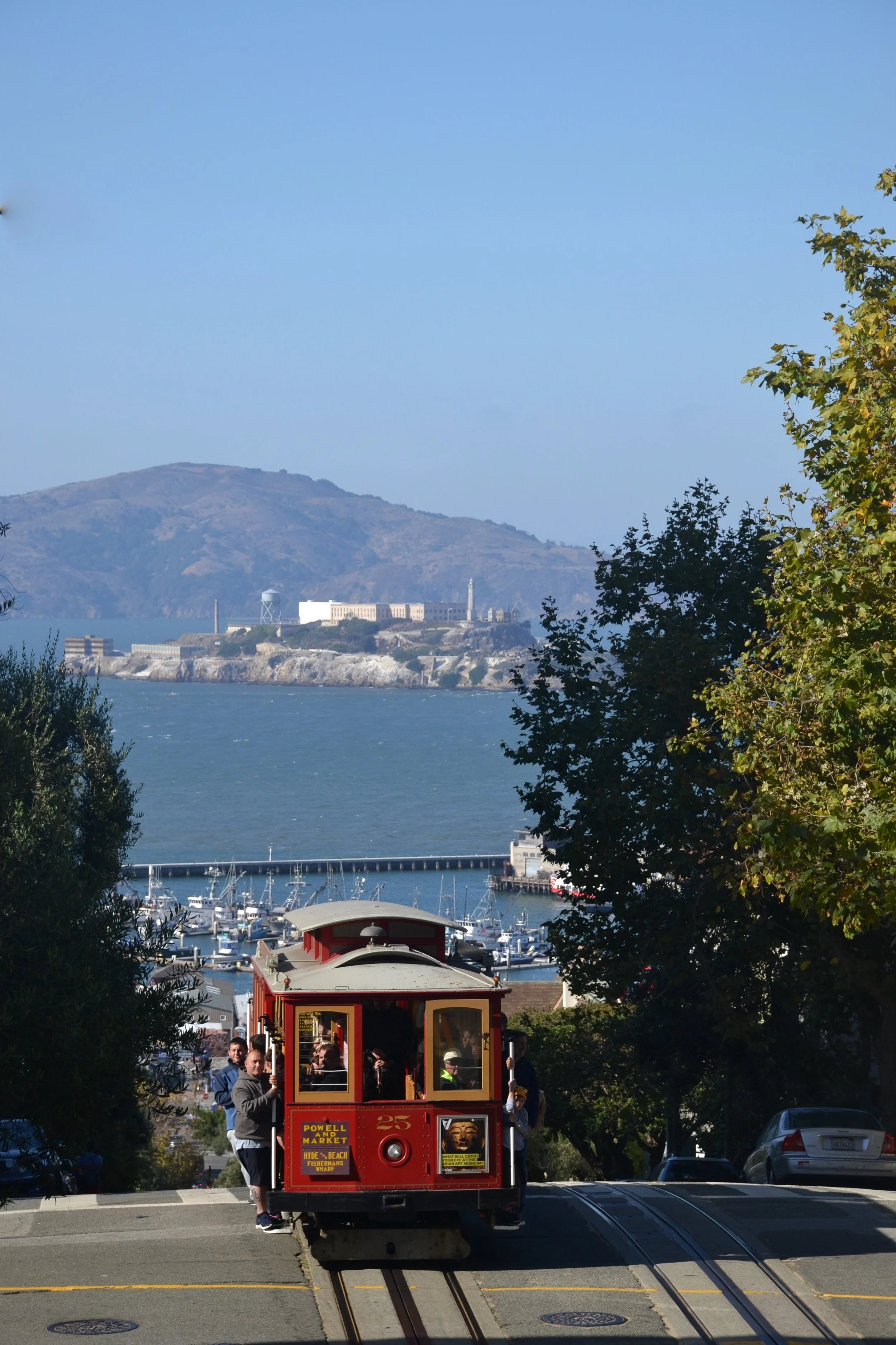 Riding the famous trolleys.