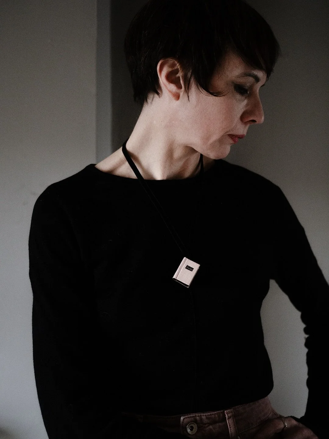 Awkwardly modelling one of my F&eacute;erie book necklaces&hellip; They will be available to buy early next week, alongside the rest of my Versailles collection: Tr&eacute;sor, Arabesque and Esquisse notebooks. It&rsquo;s a tiny collection, and it wi