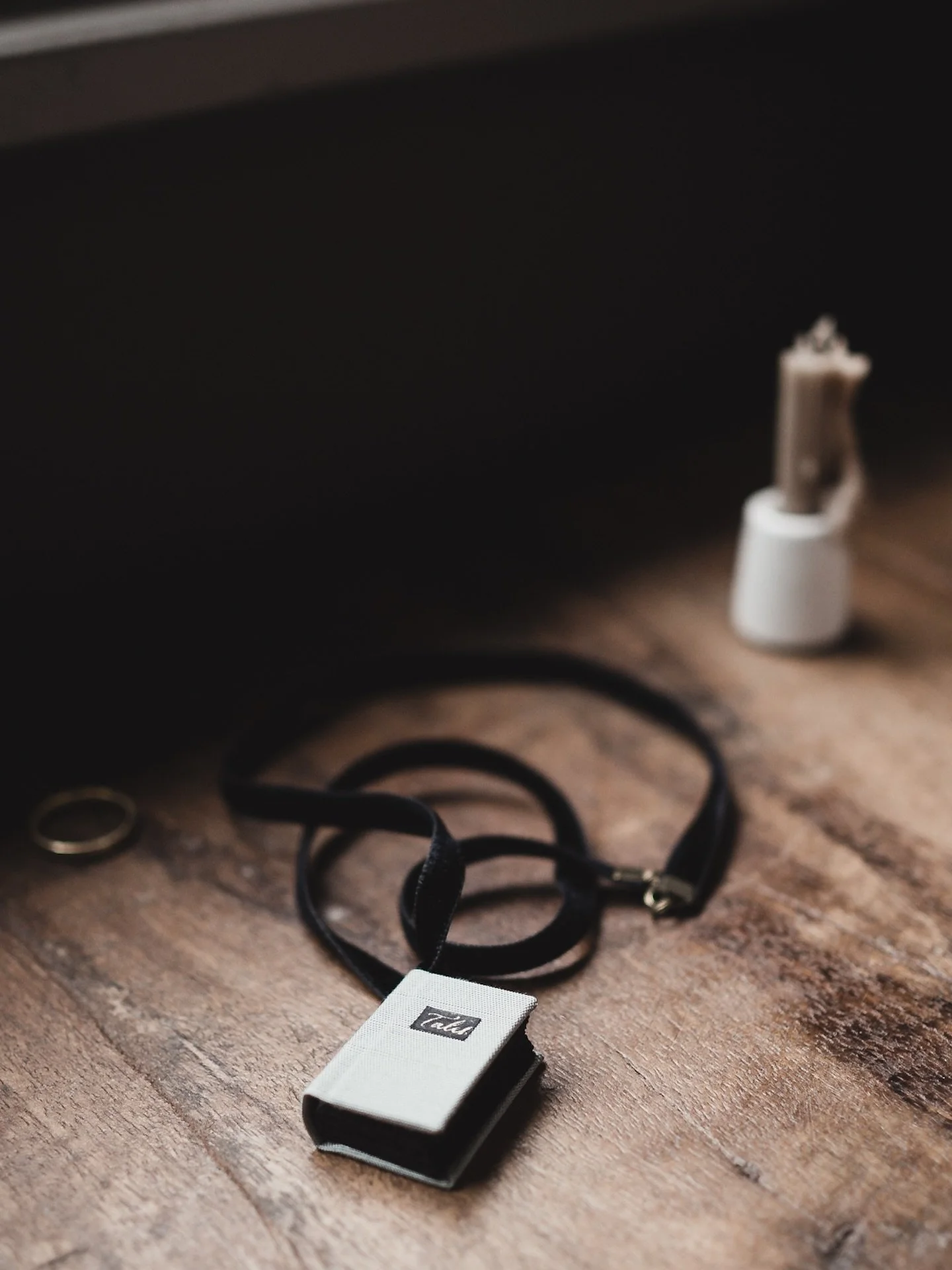 Last in stock! I only have one F&eacute;erie book pendant left. Dare I suggest it would make a lovely present for a book lover&hellip;? It&rsquo;s a fully functioning hand-bound book in miniature, with a case binding covered in pale blue silk and a t