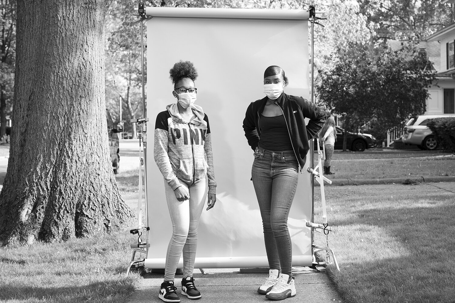 Friends Nakiya Crawford, left, and Nia Davis.