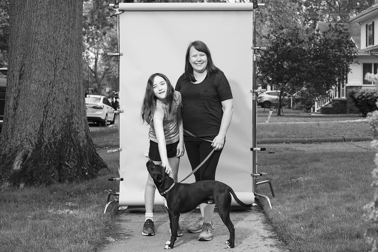"I texted all the kids' teachers, ‘You clearly don't get paid enough.’ ” — Grainne Mahoney, Olaith Mahoney and Marty, 100% mutt