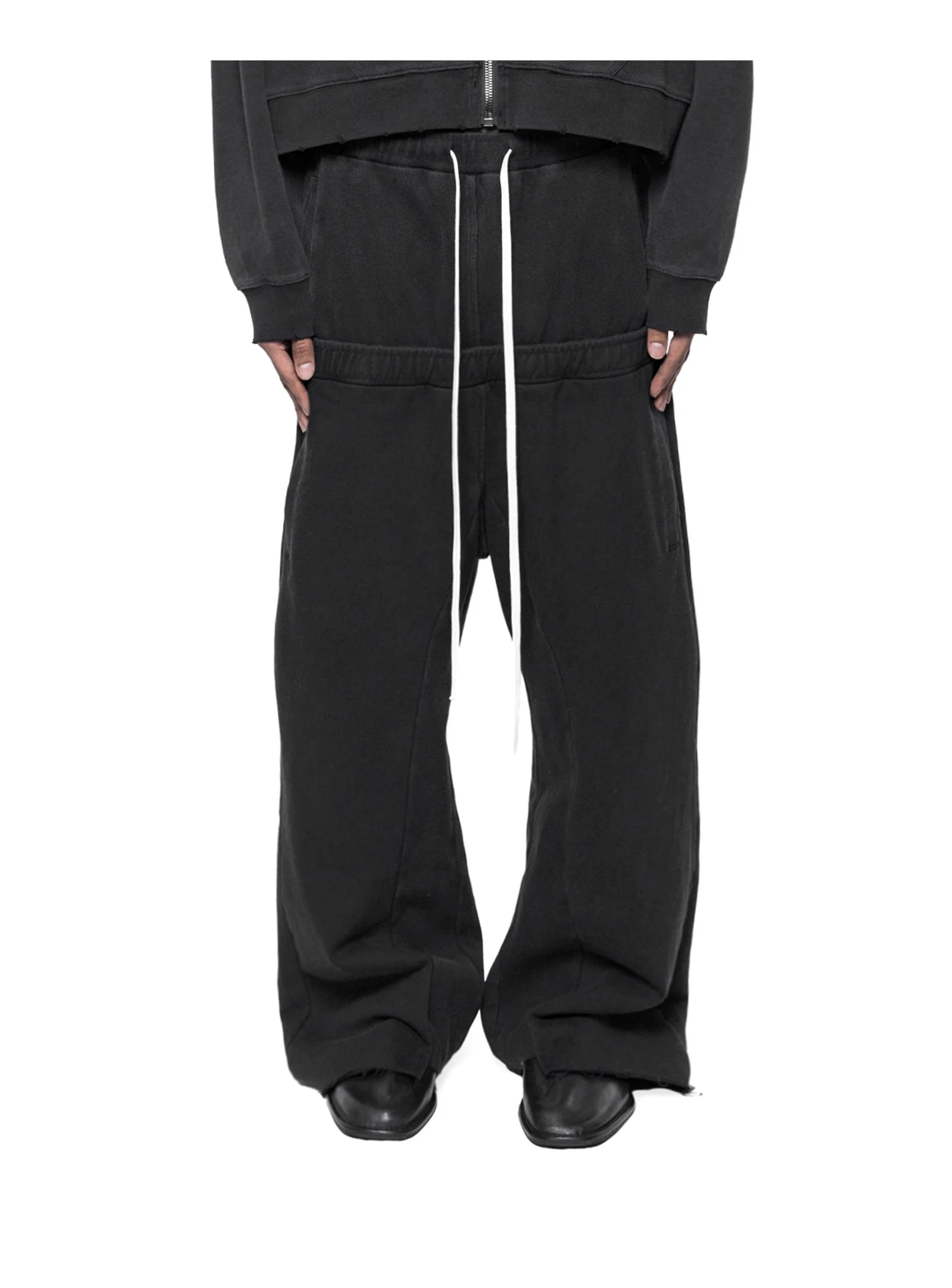 ARNODEFRANCE - DOUBLE SWEATPANTS WASHED BLACK 01.jpg