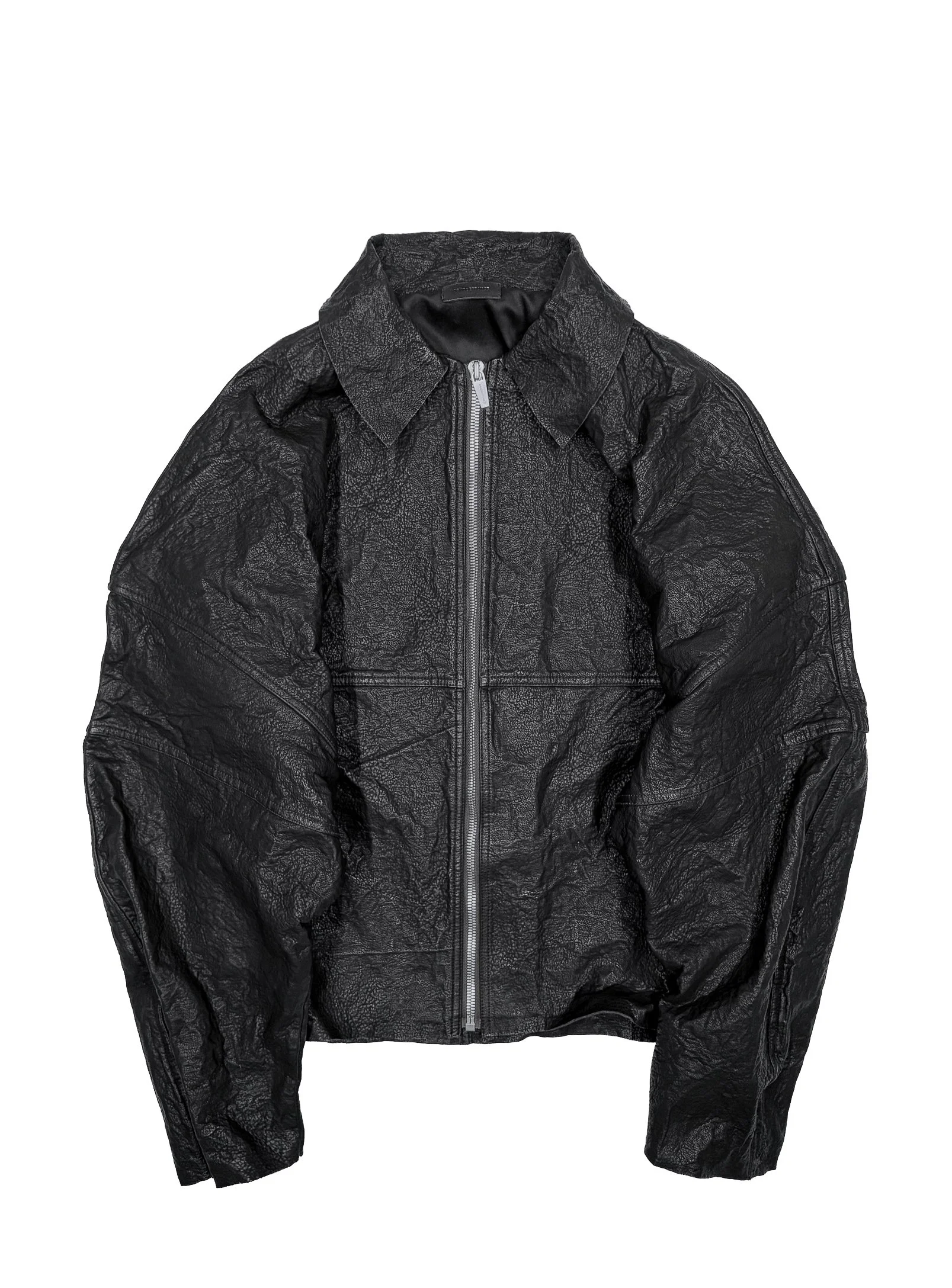 ARNODEFRANCE - METALIZED LEATHER JACKET 0.jpg