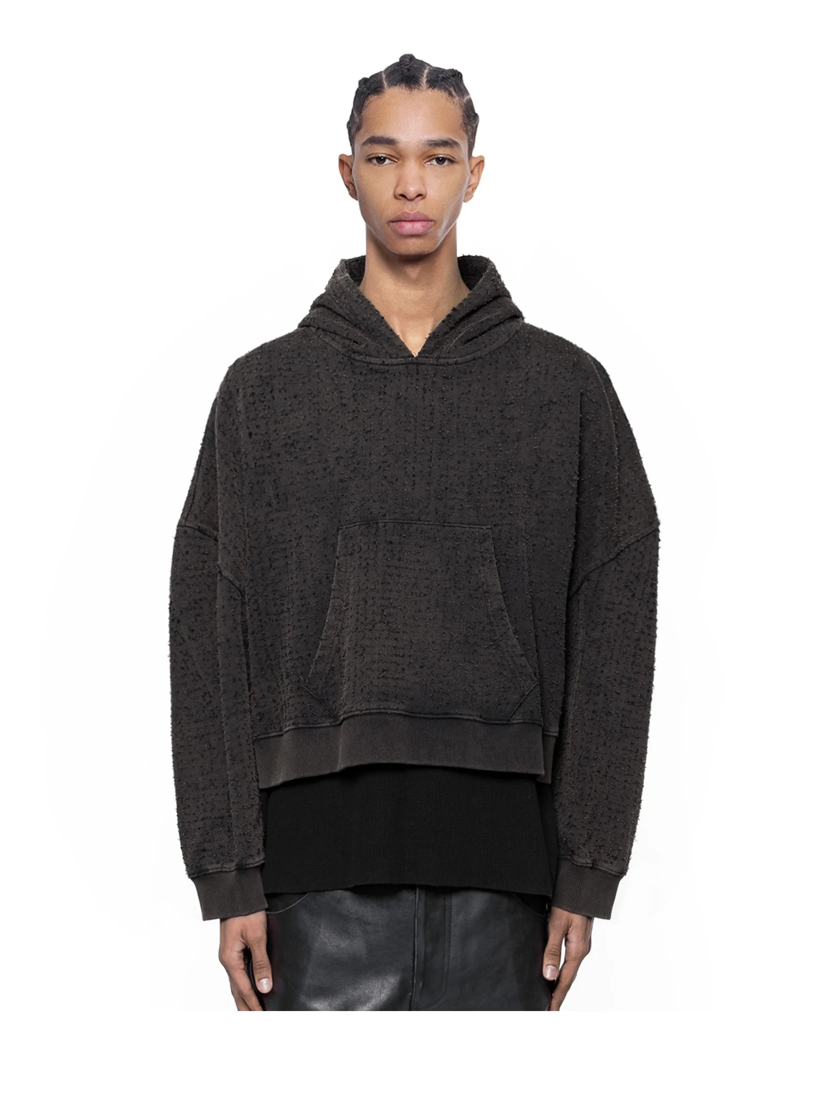 ARNODEFRANCE - BROKEN LOOP HOODIE MUD 01.jpg