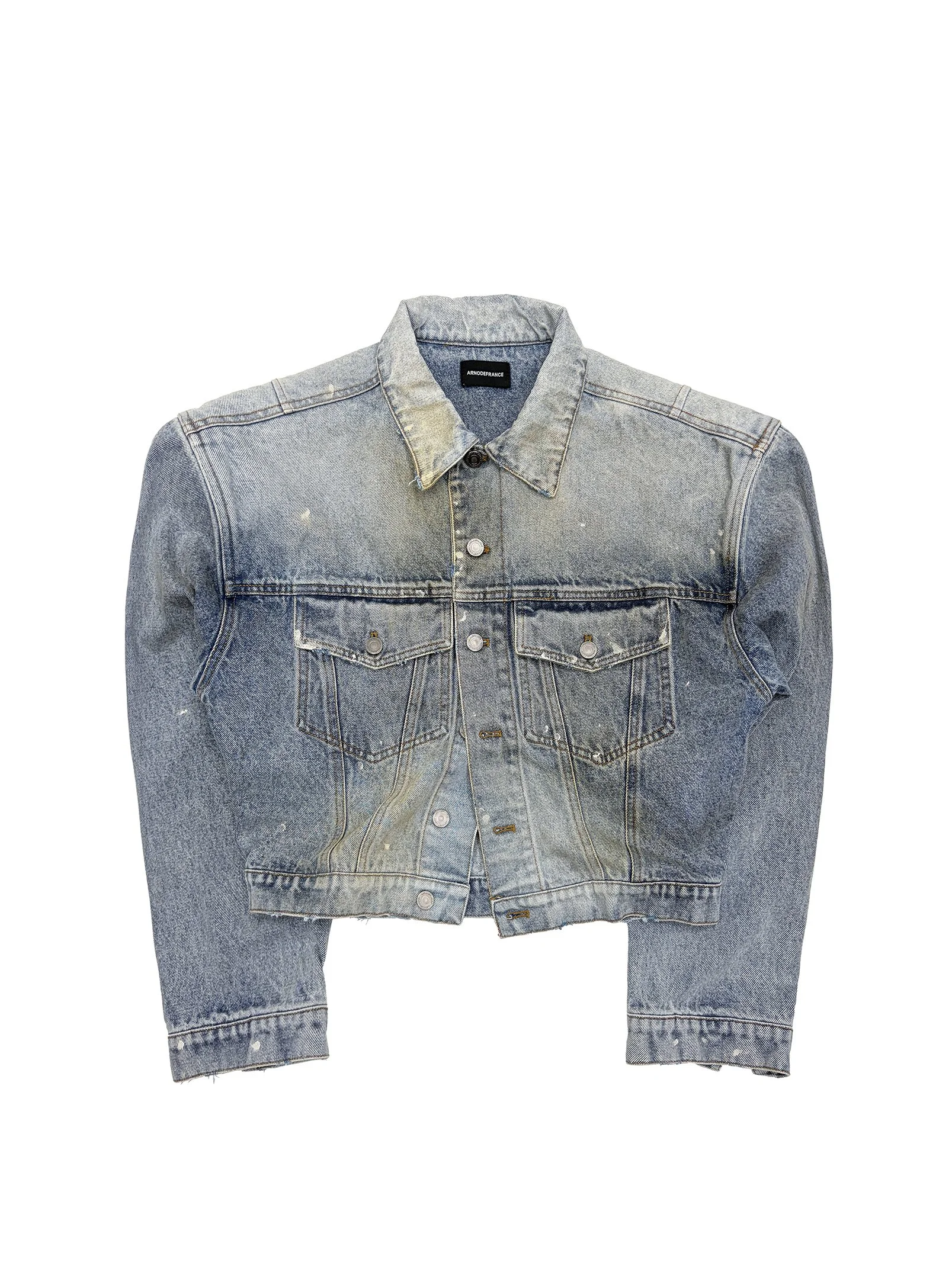 ARNODEFRANCE -  CROPPED DENIM JACKET LIGHT INDIGO.jpg