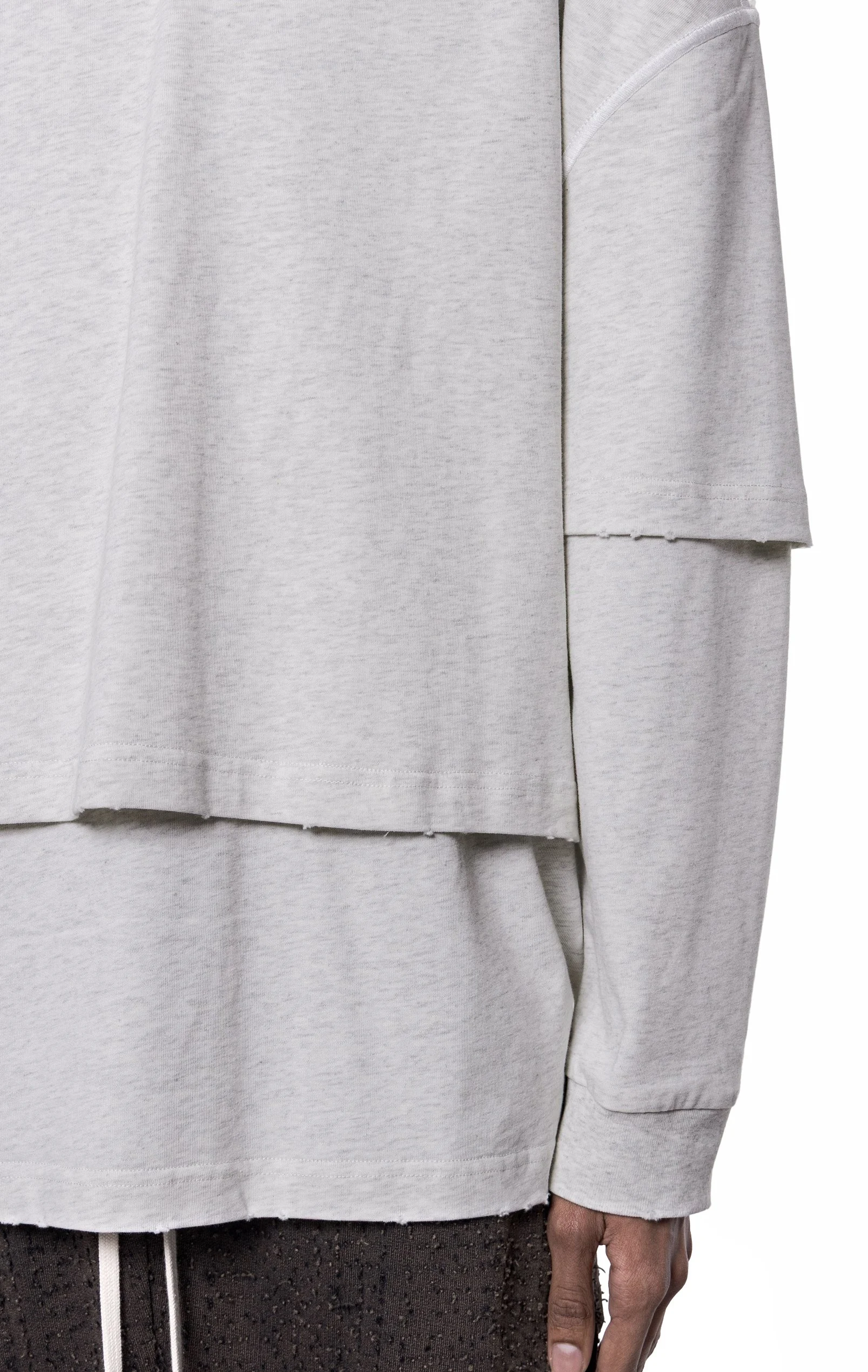 ARNODEFRANCE - HOODED TEE OVERLAPPED HEATHER GREY 07.jpg
