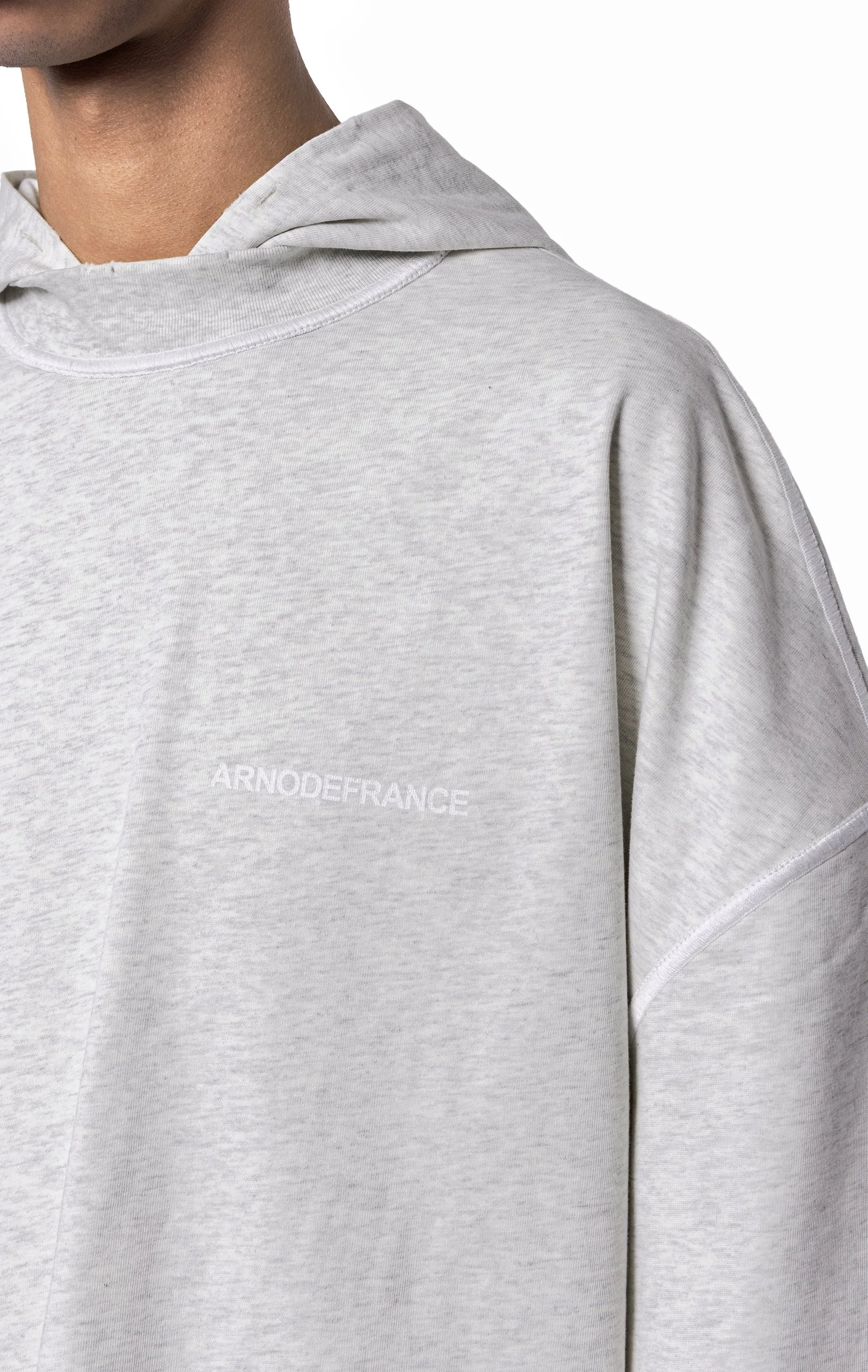 ARNODEFRANCE - HOODED TEE OVERLAPPED HEATHER GREY 06.jpg