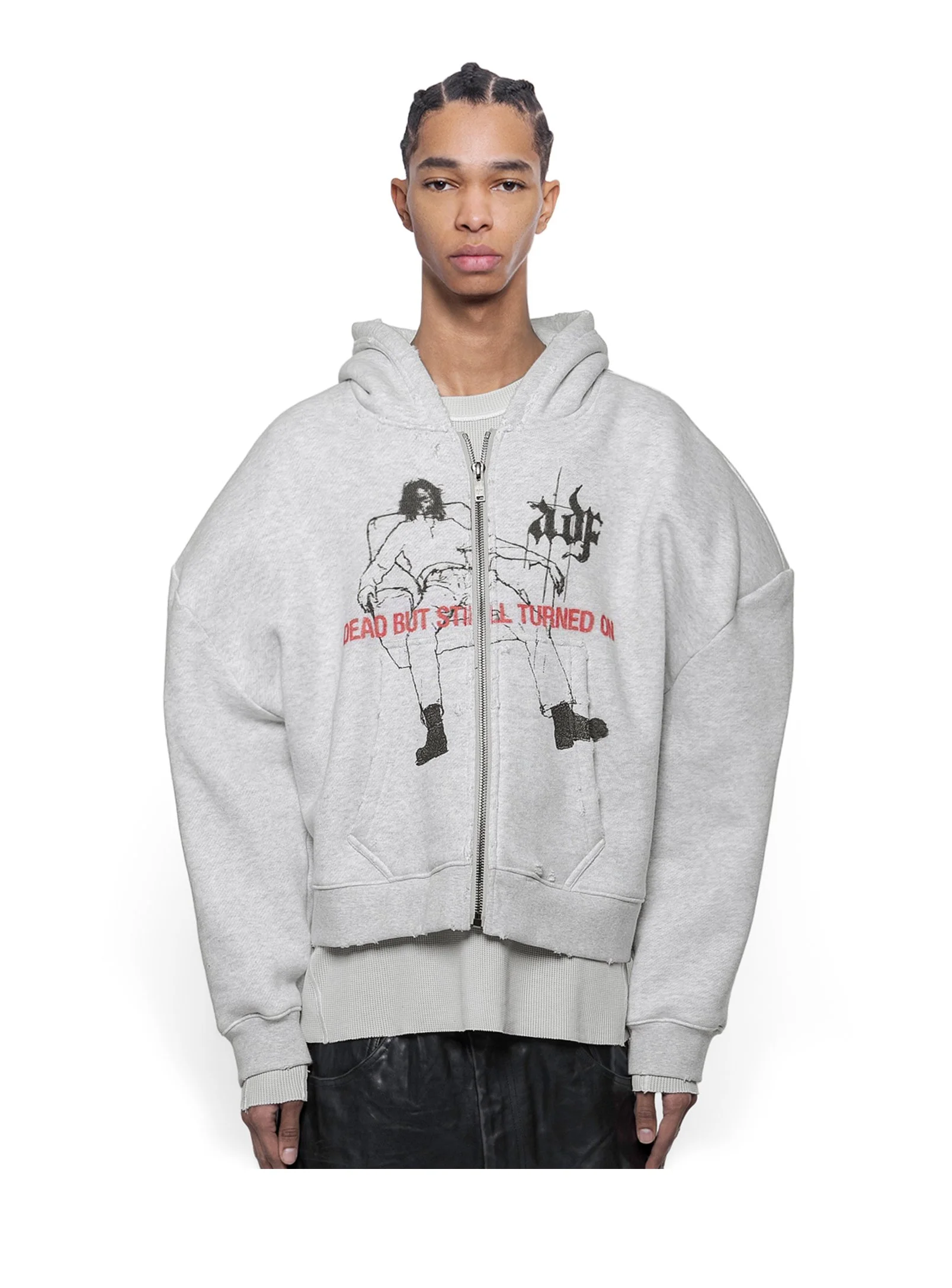 ARNODEFRANCE - ZIP HOODIE 'DEAD BUT STILL TURNED ON' 01.jpg