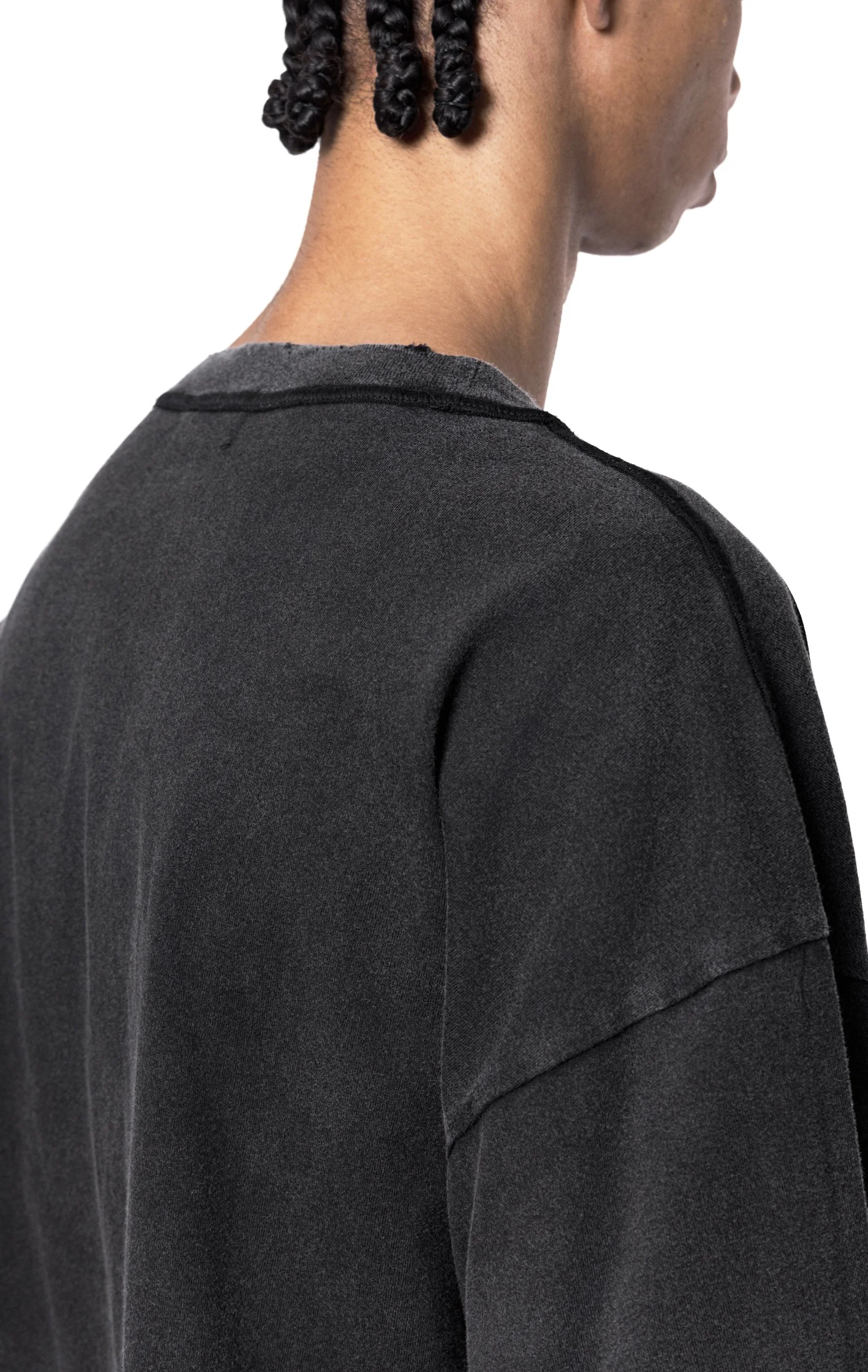 ARNODEFRANCE - VINTAGE CROPPED T-SHIRT WASHED BLACK 'ADF 08.jpg