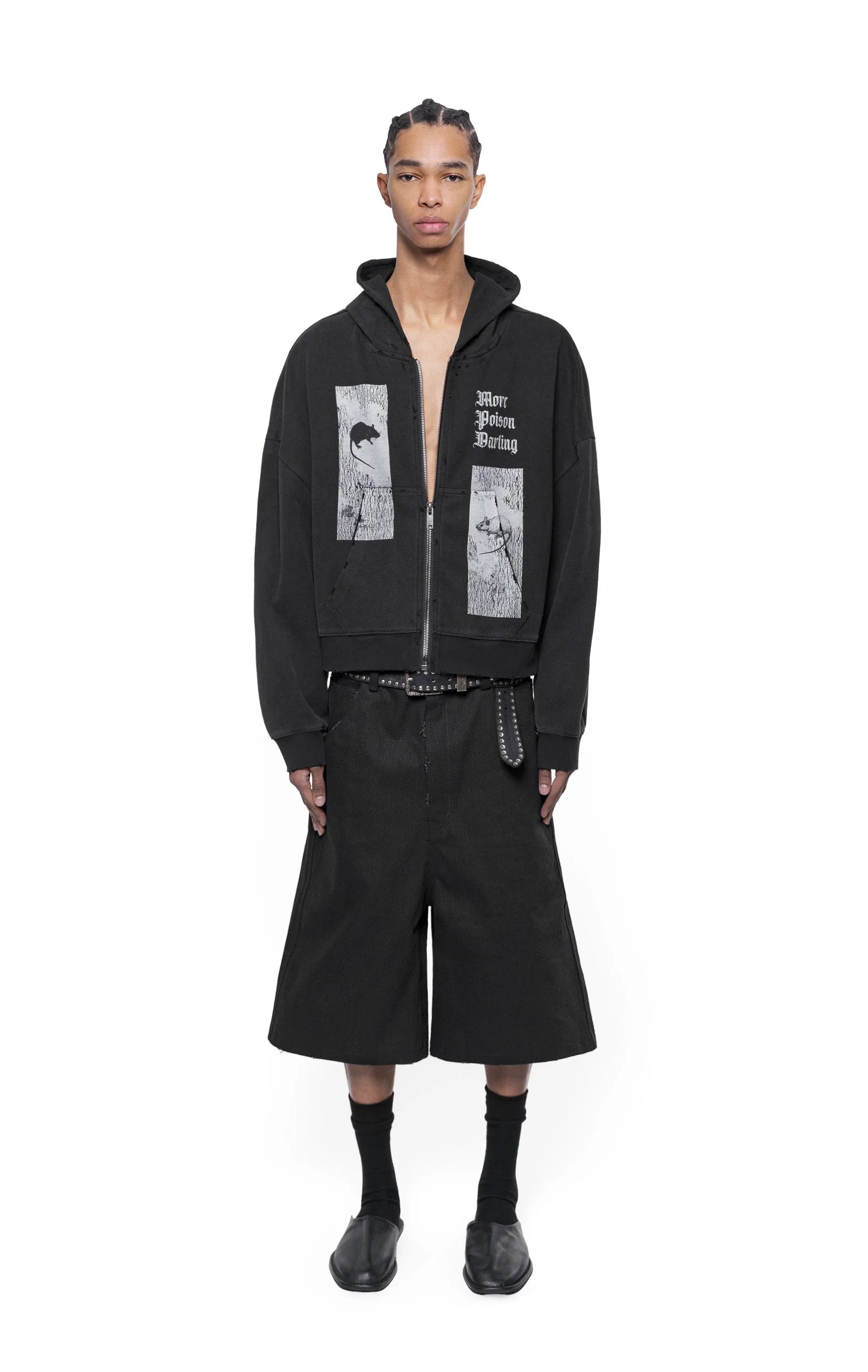 ARNODEFRANCE - DENIM BAGGY SHORTS BLACK 02.jpg