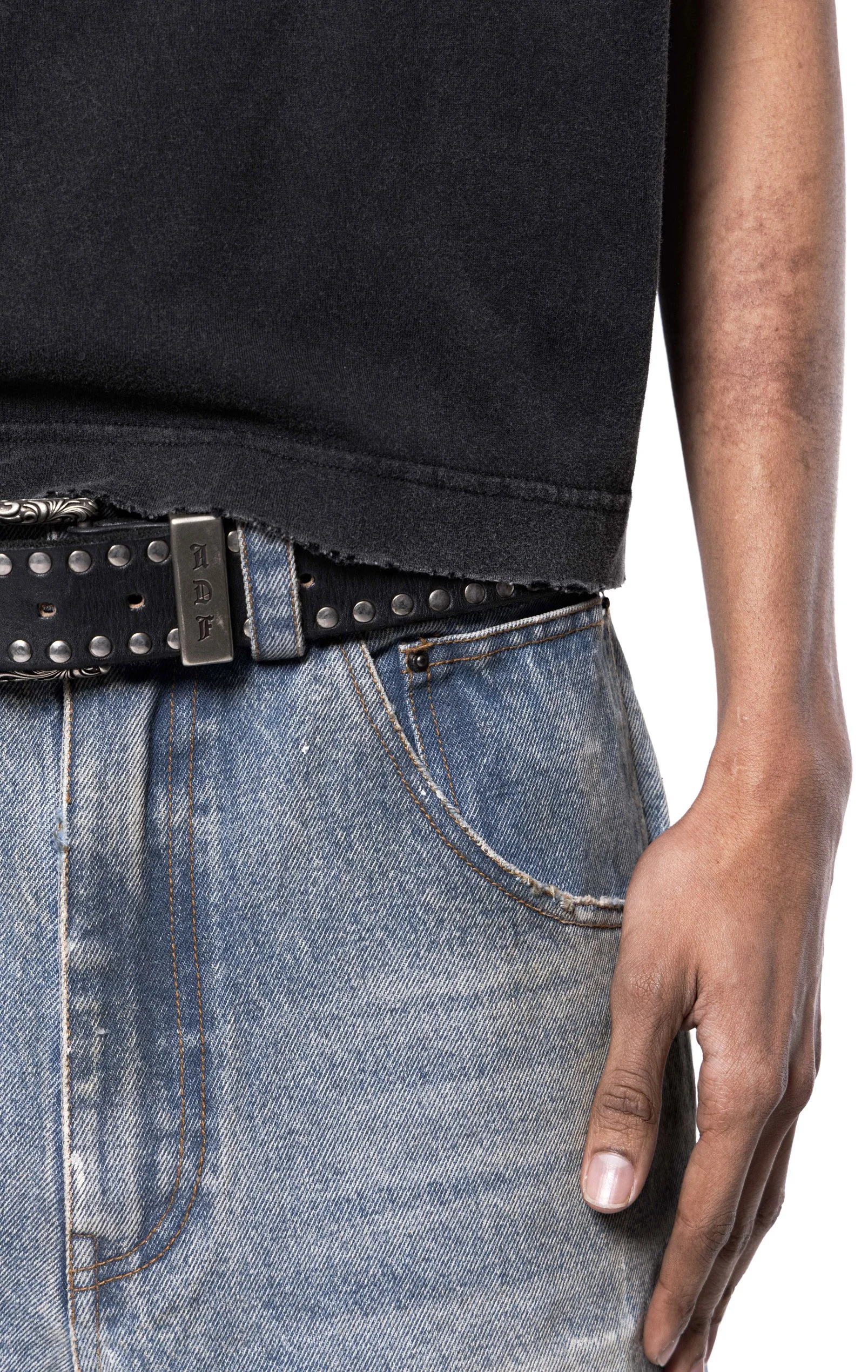 ARNODEFRANCE - VINTAGE CROPPED T-SHIRT WASHED BLACK 'ADF 07.jpg