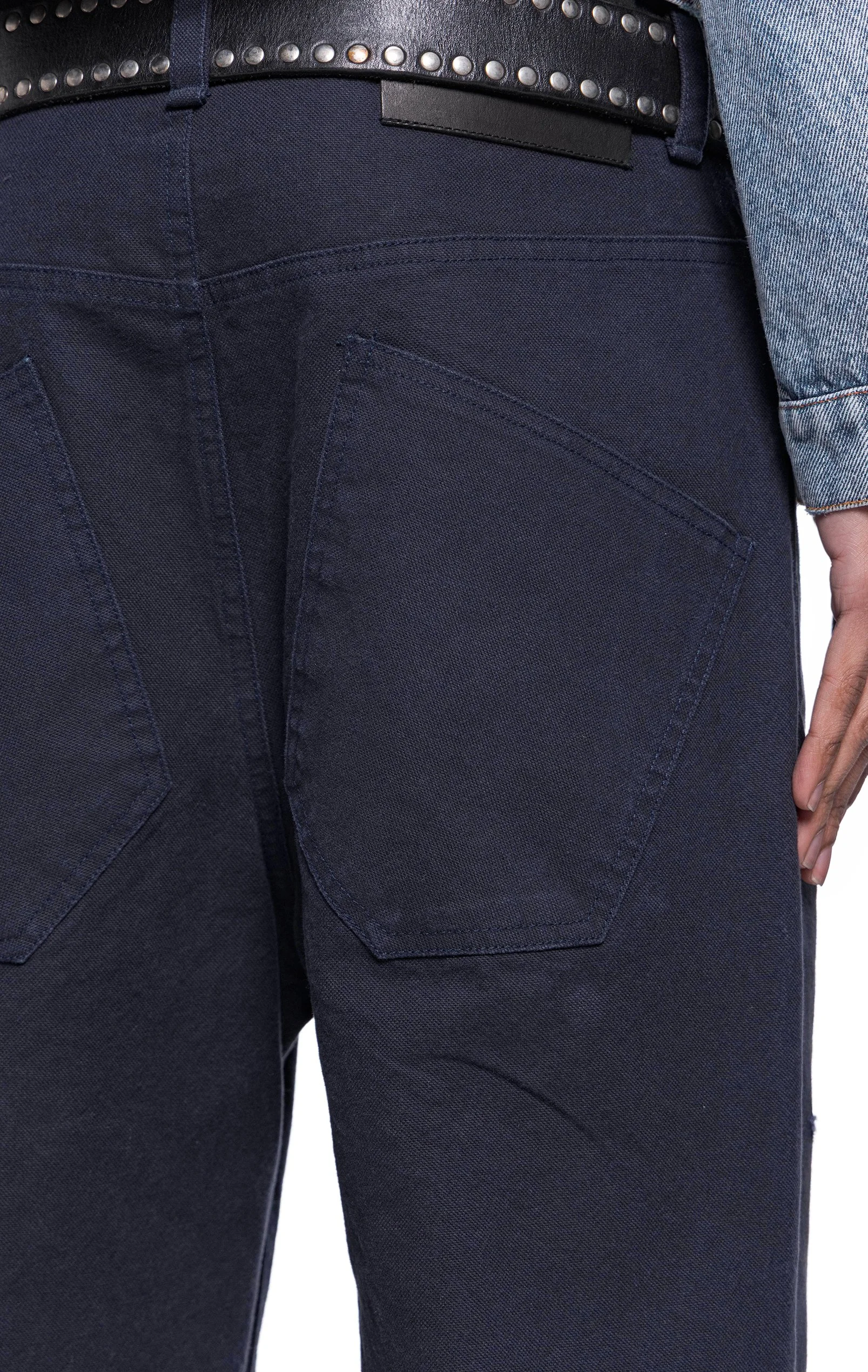 ARNODEFRANCE - CANVAS FLARE PANTS DIRTY NAVY 06.jpg
