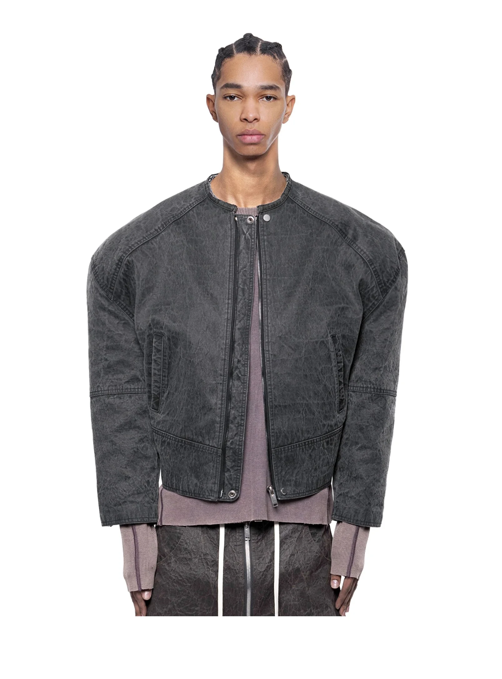 ARNODEFRANCE -  VINTAGE CANVAS CROPPED JACKET 01.jpg