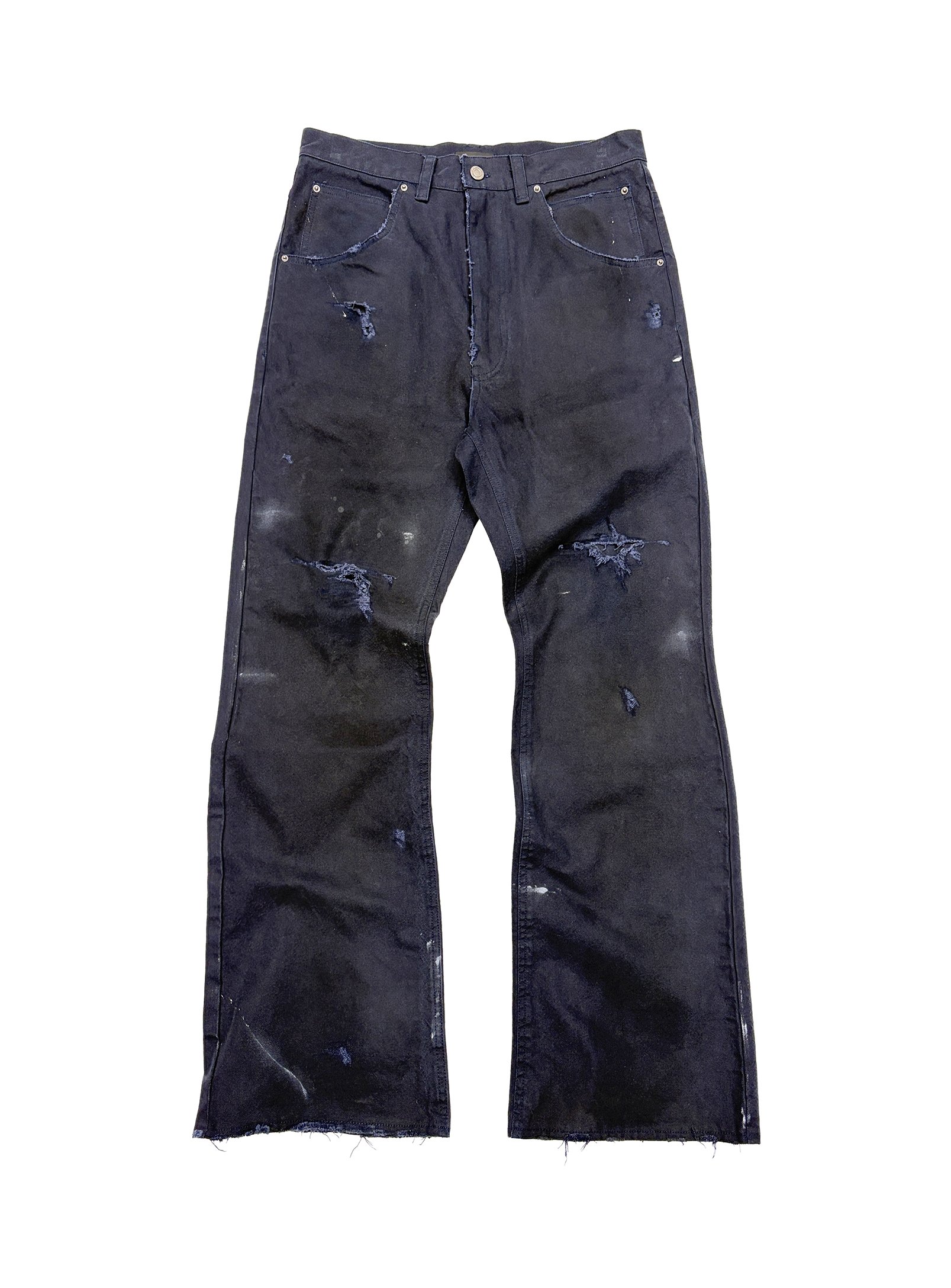 ARNODEFRANCE - CANVAS FLARE PANTS DIRTY NAVY 0.jpg