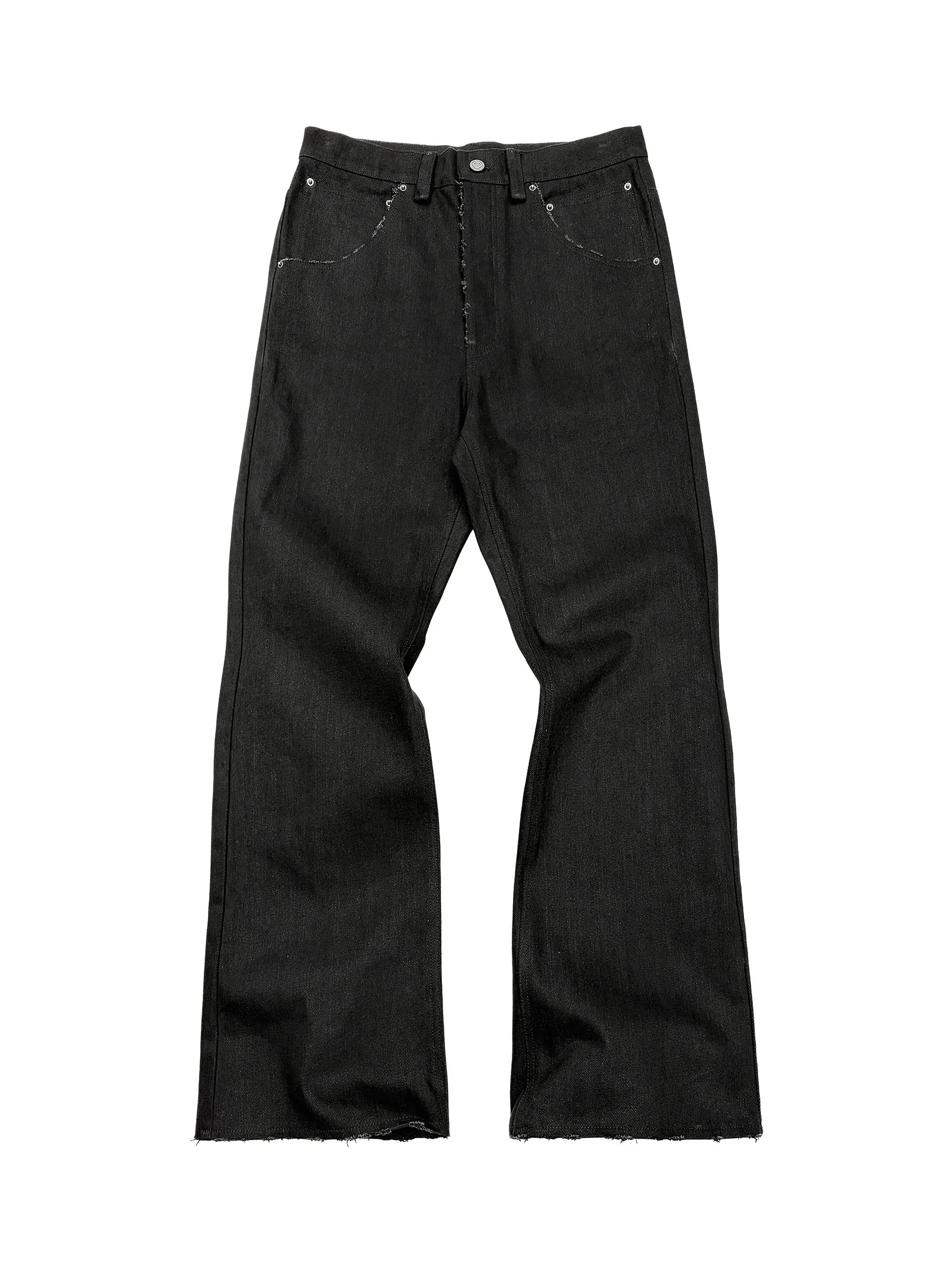 ARNODEFRANCE - DENIM FLARE JEANS BLACK 0.jpg