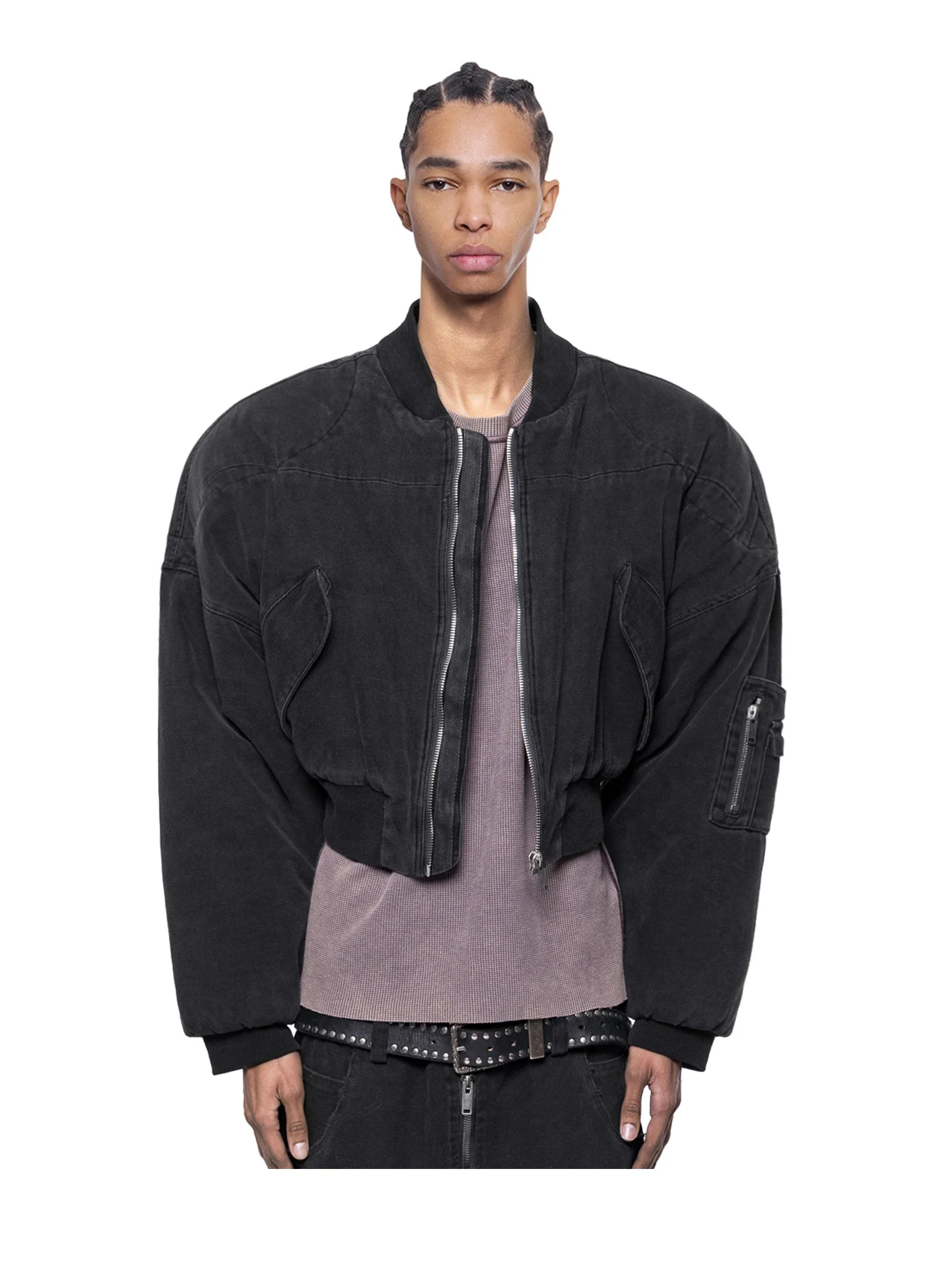 ARNODEFRANCE - BERLIN CROPPED BOMBER JACKET 01.jpg