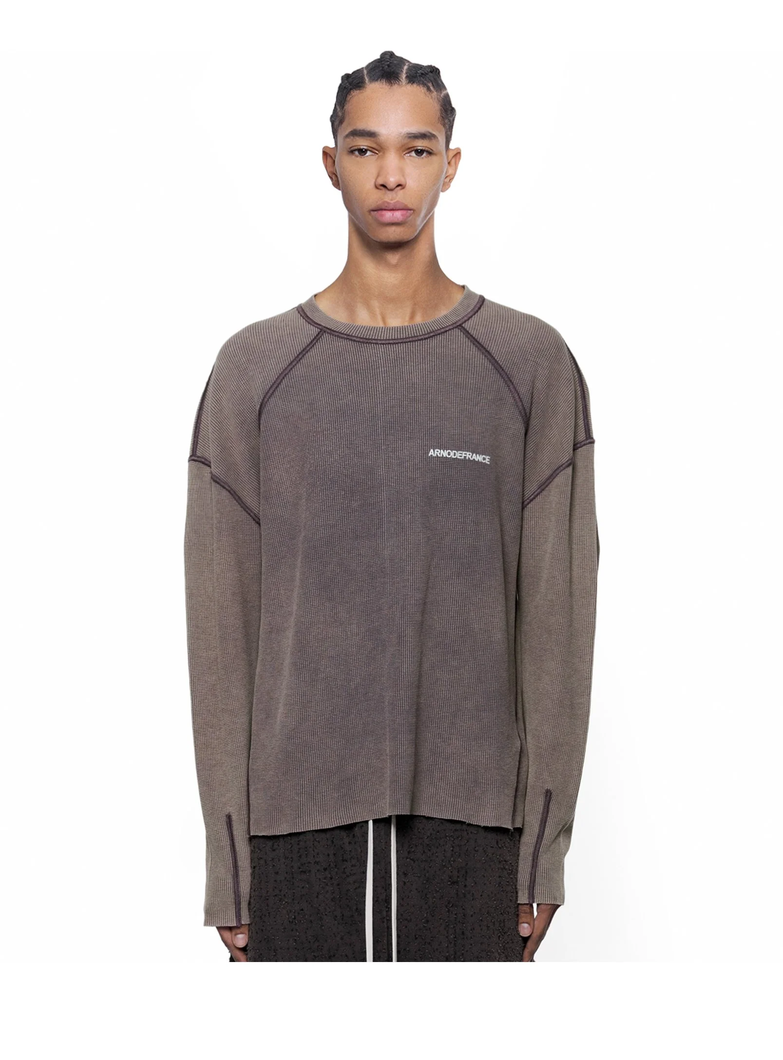 ARNODEFRANCE - WAFFLE LS TEE WASHED PLUM 01.jpg