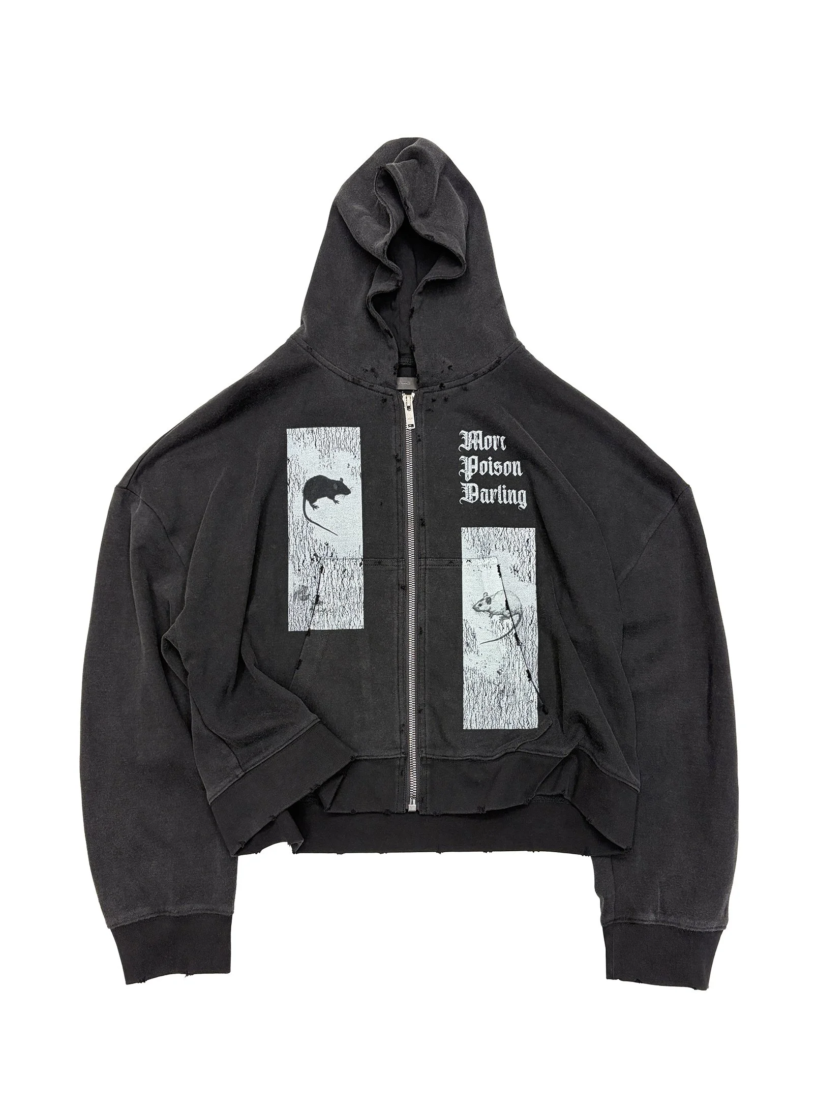 ARNODEFRANCE - ZIP HOODIE 'MORE POISON DARLING' 0.jpg