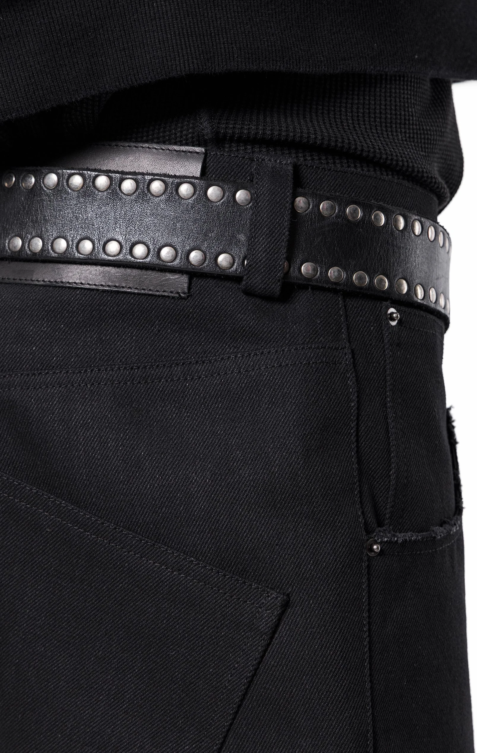 ARNODEFRANCE - DENIM FLARE JEANS BLACK 09.jpg