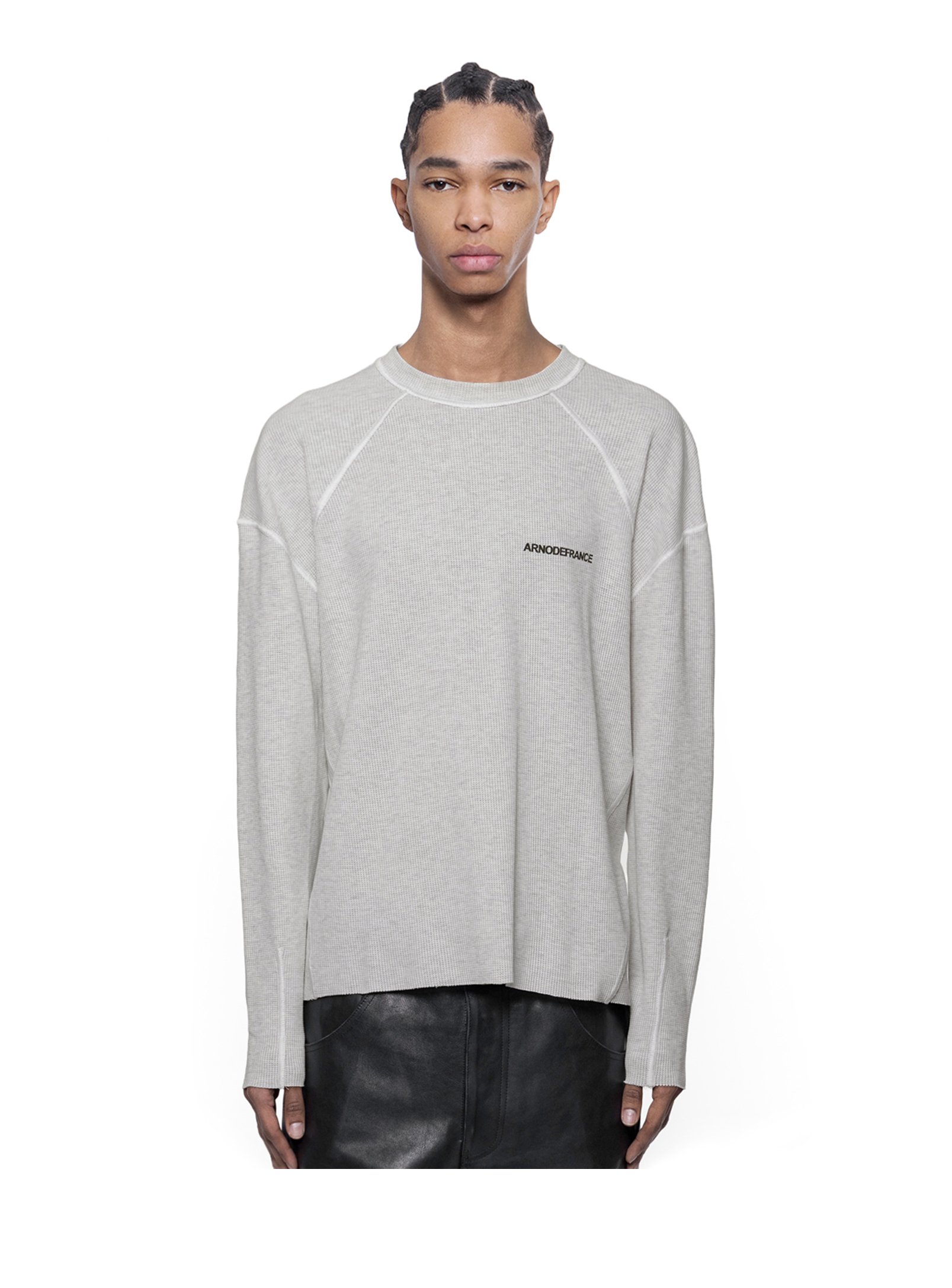 ARNODEFRANCE - WAFFLE LS TEE HEATHER GREY 01.jpg