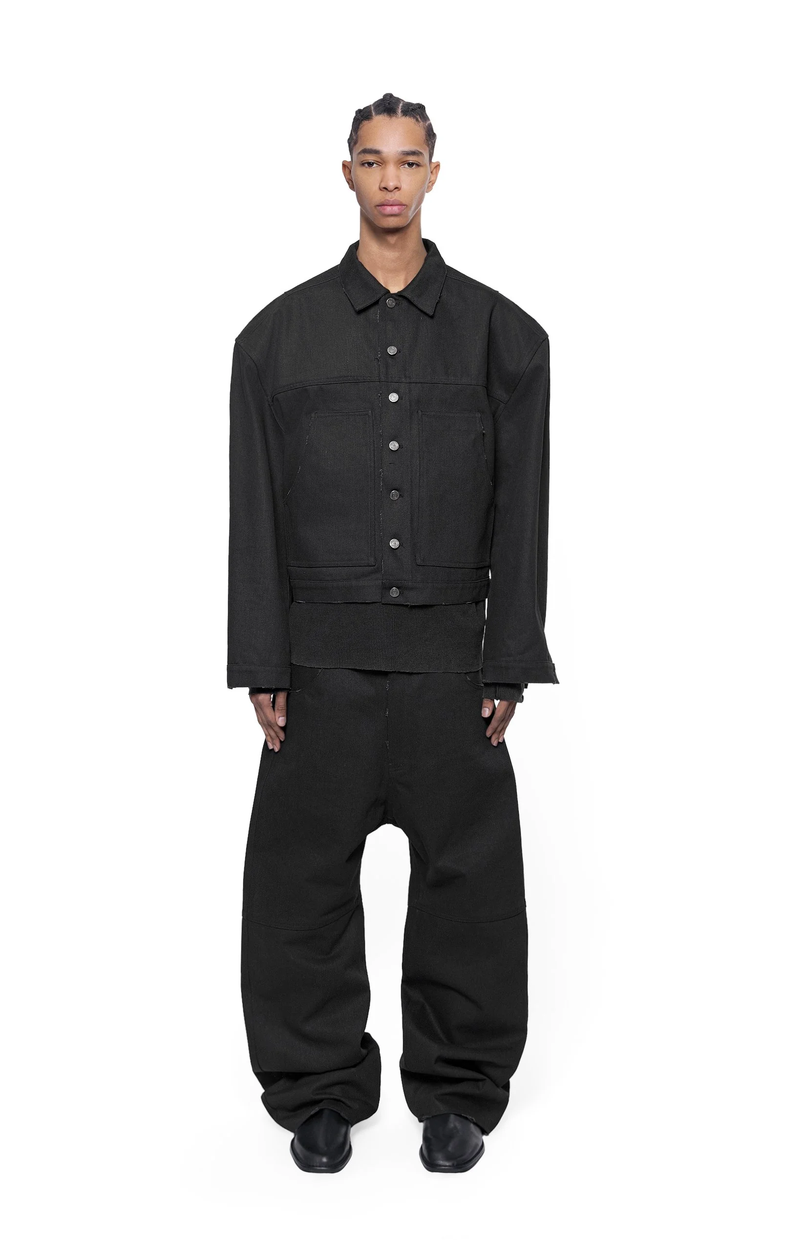 ARNODEFRANCE -  CITY DENIM TRUCKER JACKET BLACK 02.jpg