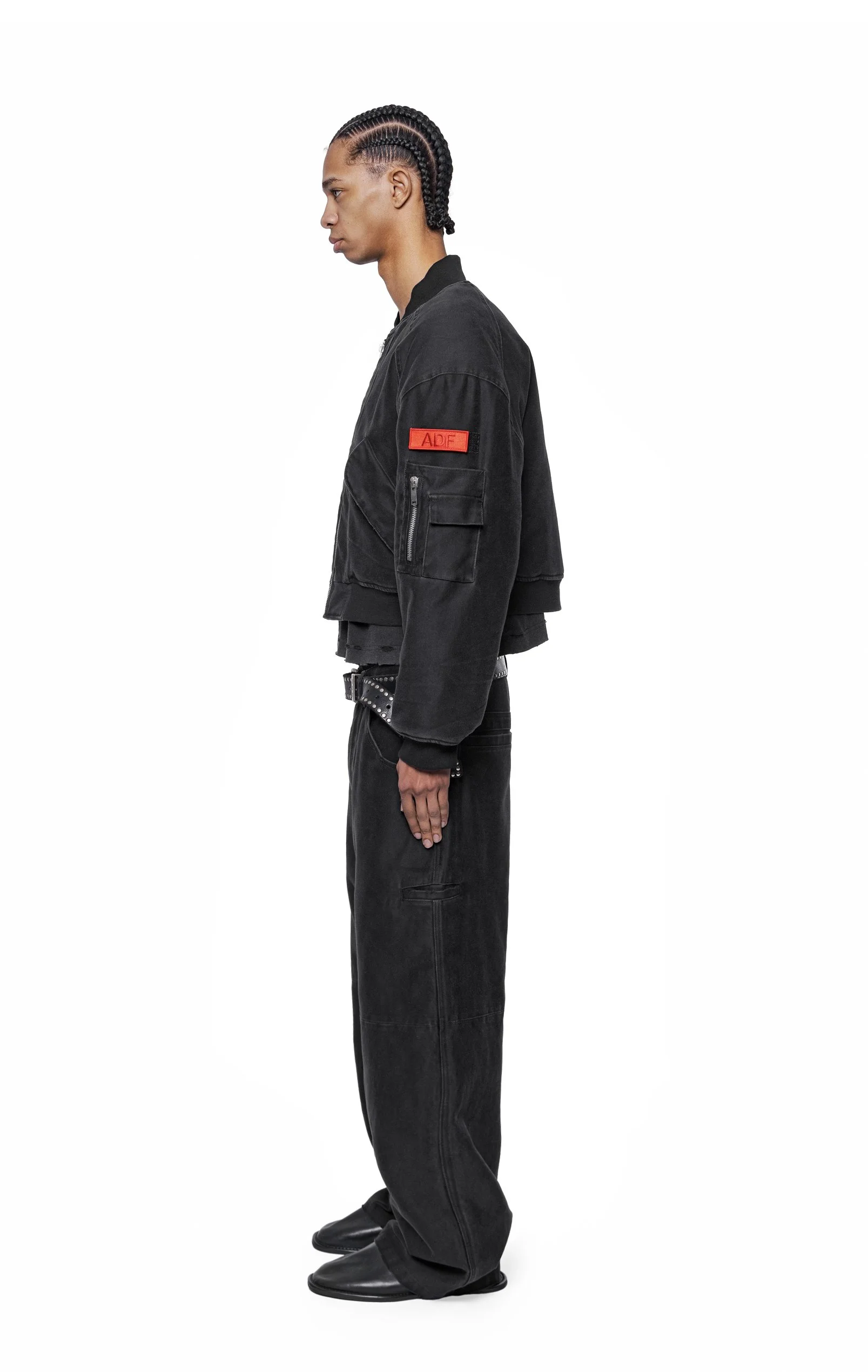 ARNODEFRANCE - RIOT MOLESKIN CROPPED BOMBER JACKET 03.jpg