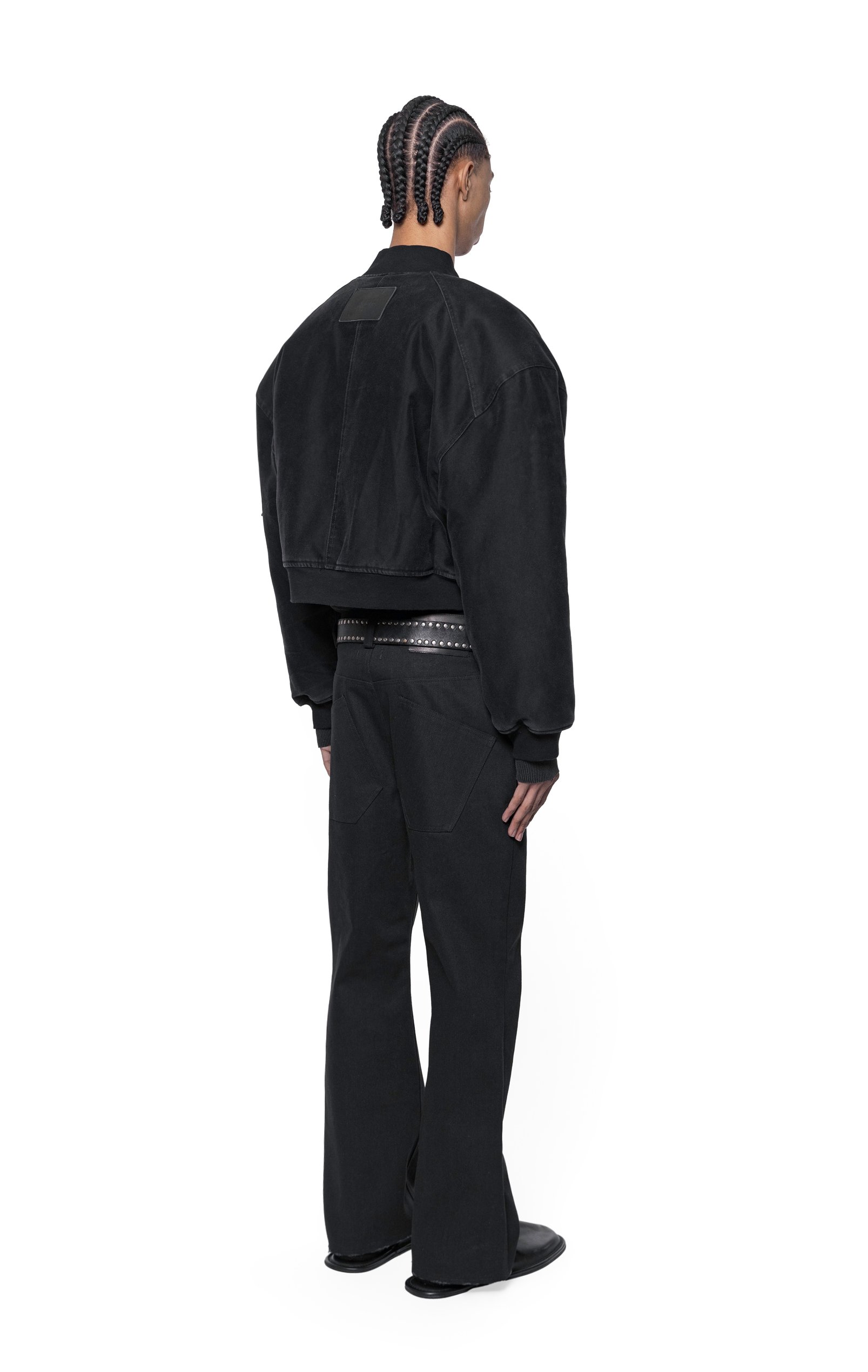 ARNODEFRANCE - DENIM FLARE JEANS BLACK 04.jpg
