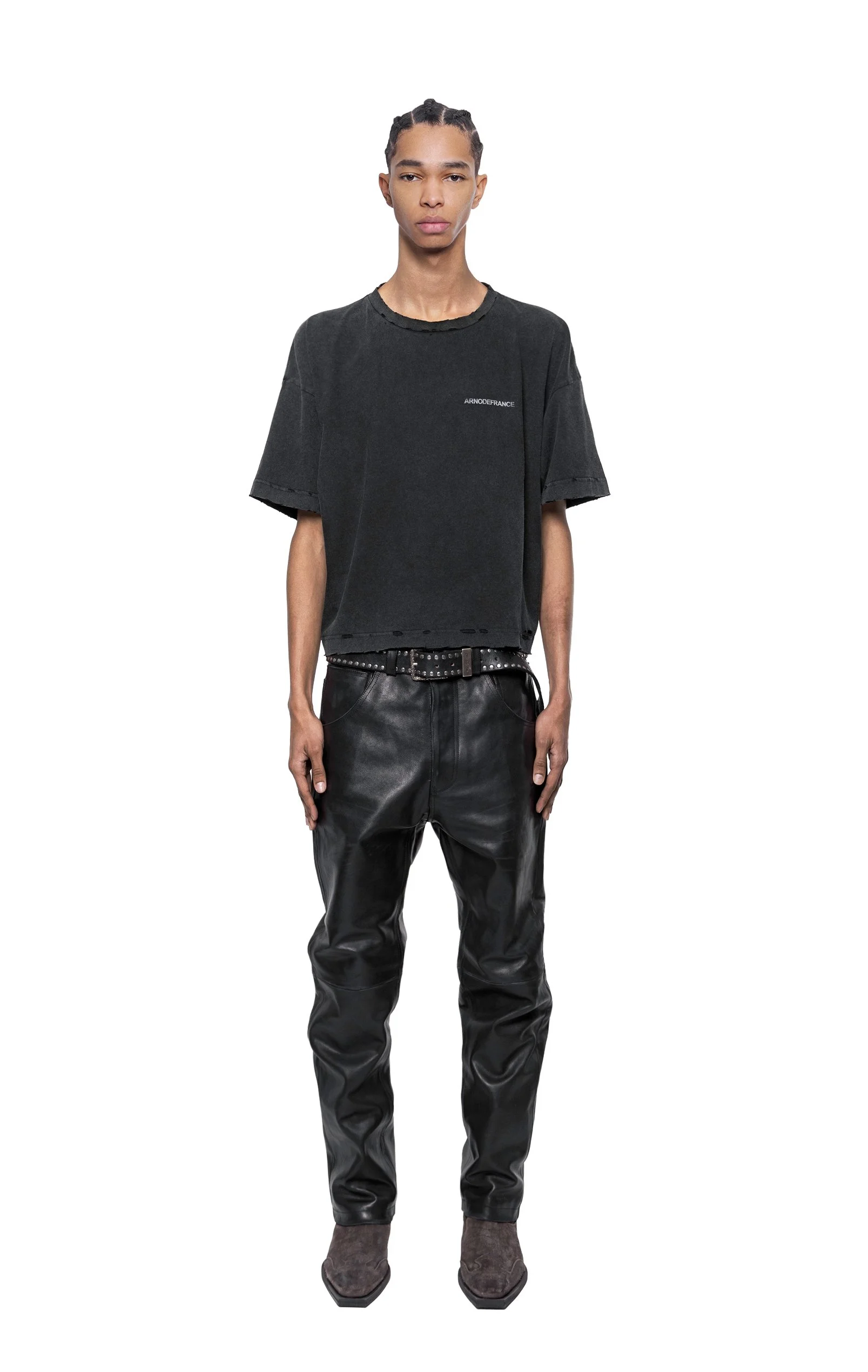 ARNODEFRANCE - VINTAGE CROPPED T-SHIRT WASHED BLACK 'ARNODEFRANCE' 02.jpg