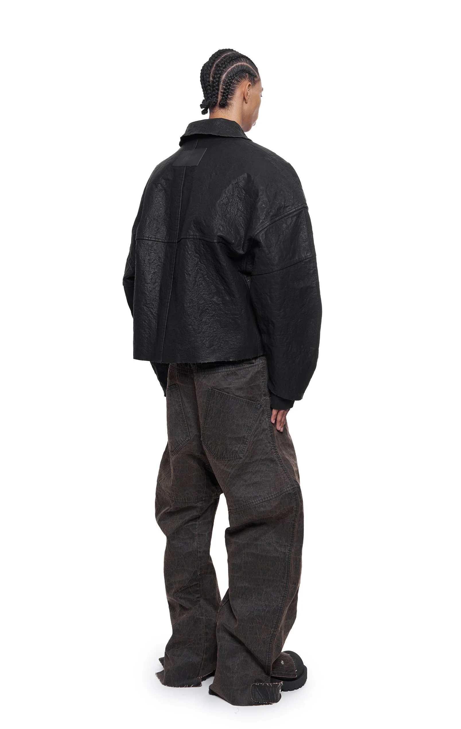 ARNODEFRANCE - METALIZED LEATHER JACKET 4.jpg