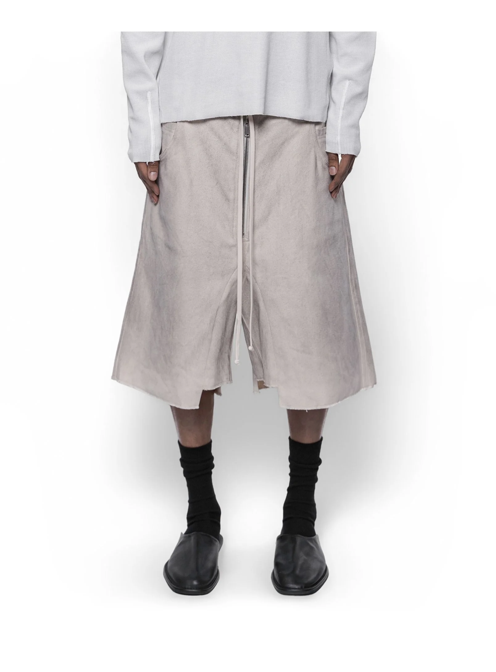 ARNODEFRANCE - DIRTY CANVAS BAGGY SHORTS 01.jpg