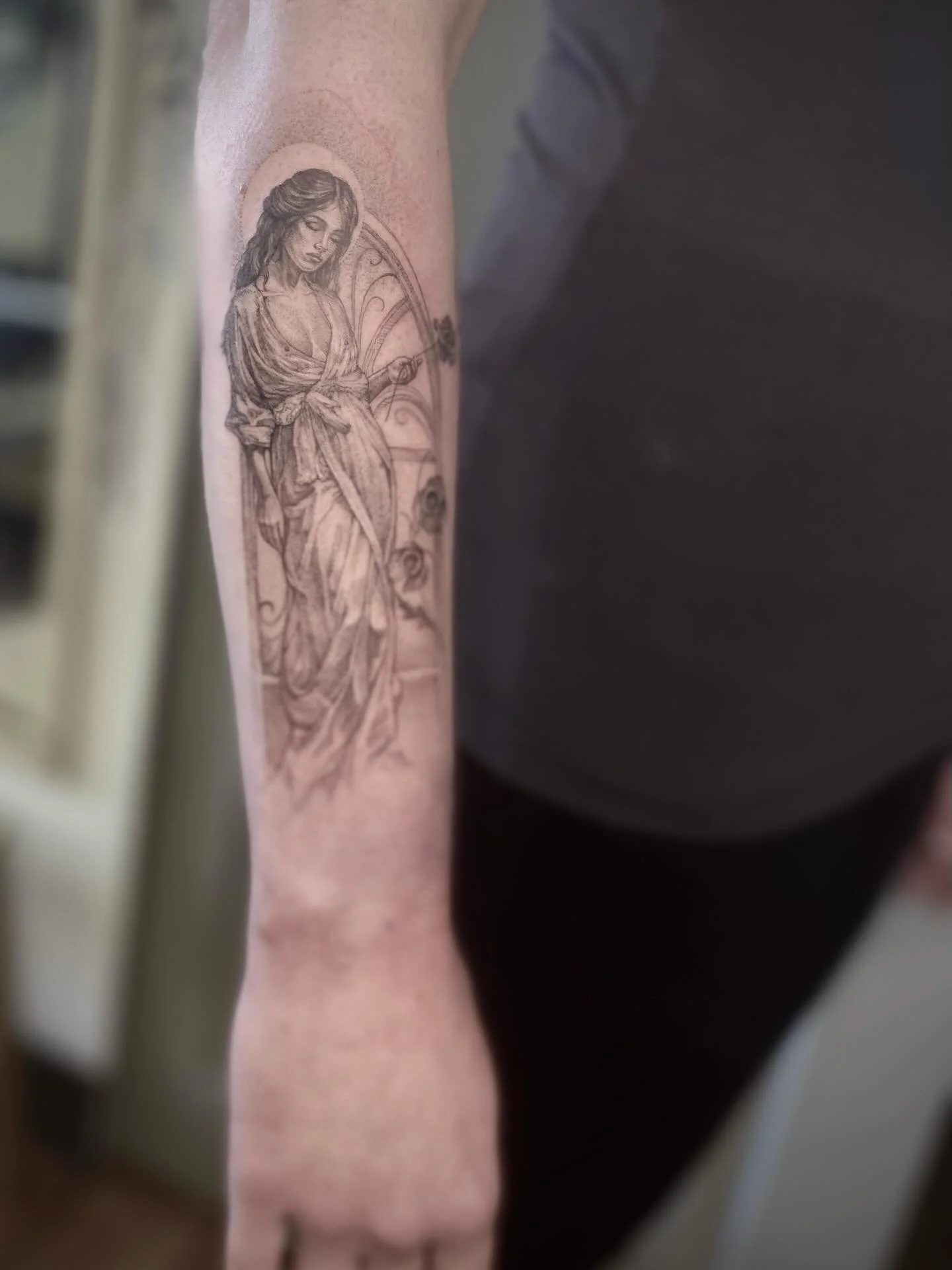 Thanks A. Done @blackcat.tattoo.
