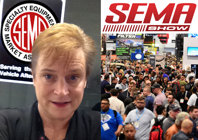 Kathy presented at the massive 2016 and 2017 SEMA Shows and reviewed attendees' LinkedIn profiles at the SEMA Show Career Center all week both years. The SEMA Show is the 7th largest show in the U.S! -- together with the AAPEX Show, it draws 150,000 attendees annually!