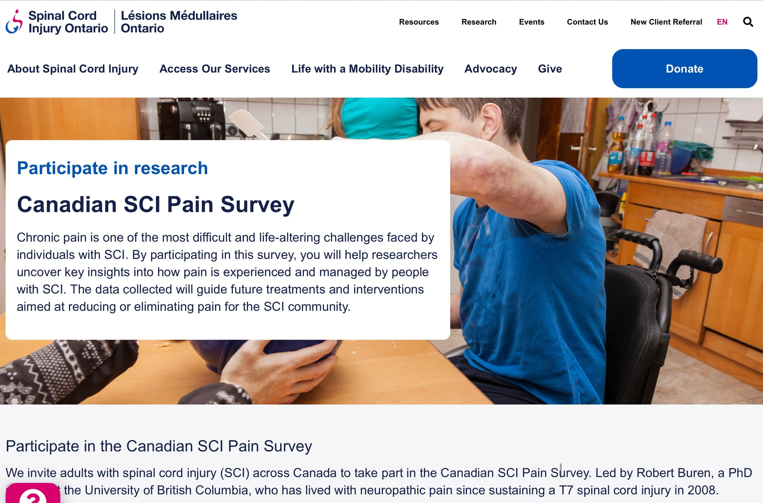 The Canadian SCI Pain Survey 
