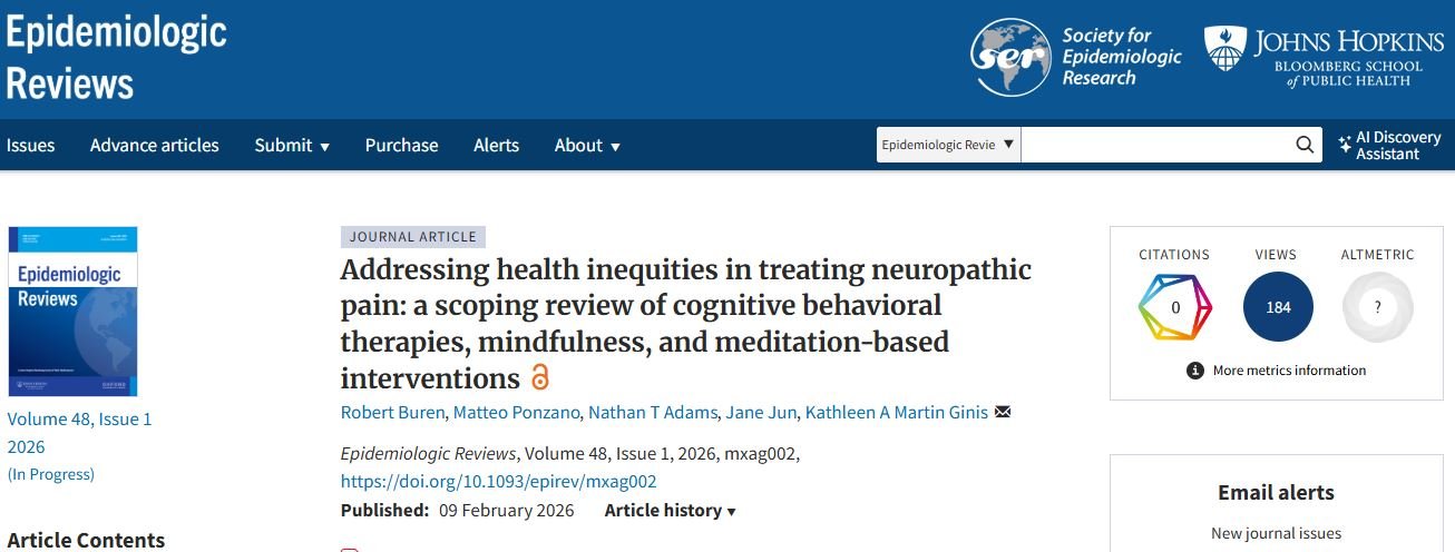Published Research: Scoping review on Neuropathic Pain