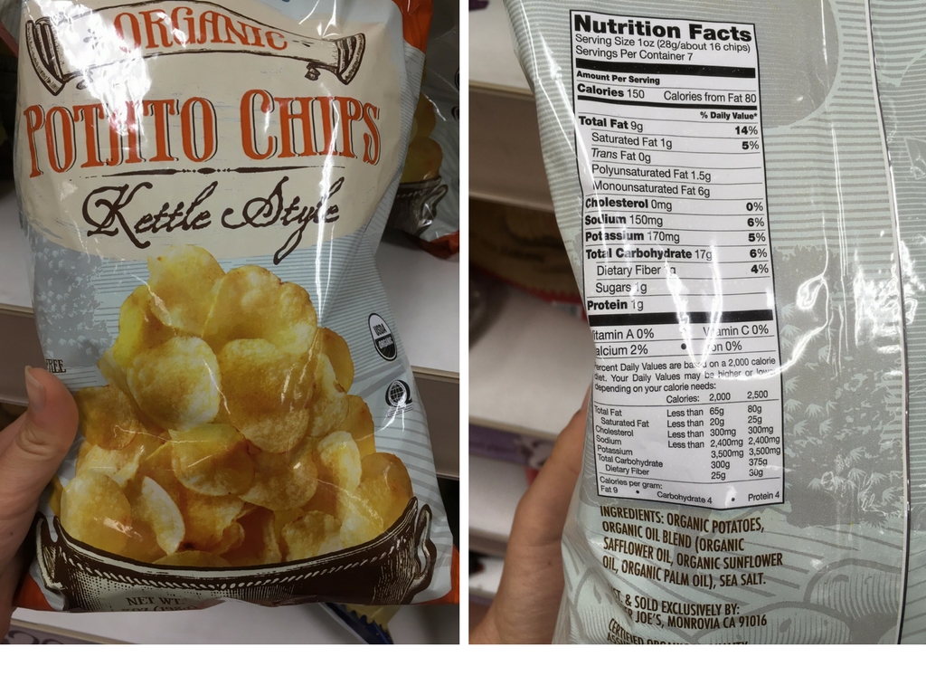 Not the most nutrient-dense of items... and I'd say have like 11 chips and that's it to count it a yellow. Not a lot, right? You would be better off making your own baked potato chips so you can control how much oil is used. But if you really want chips and can actually eat only 11 at a time and not the whole bag, go for it! If you know buying a bag of these means you're going to eat the whole bag, then maybe not buy them...