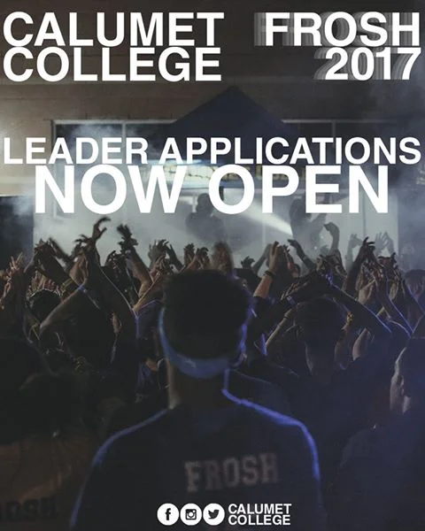 Deadline to Apply for Frosh Lead