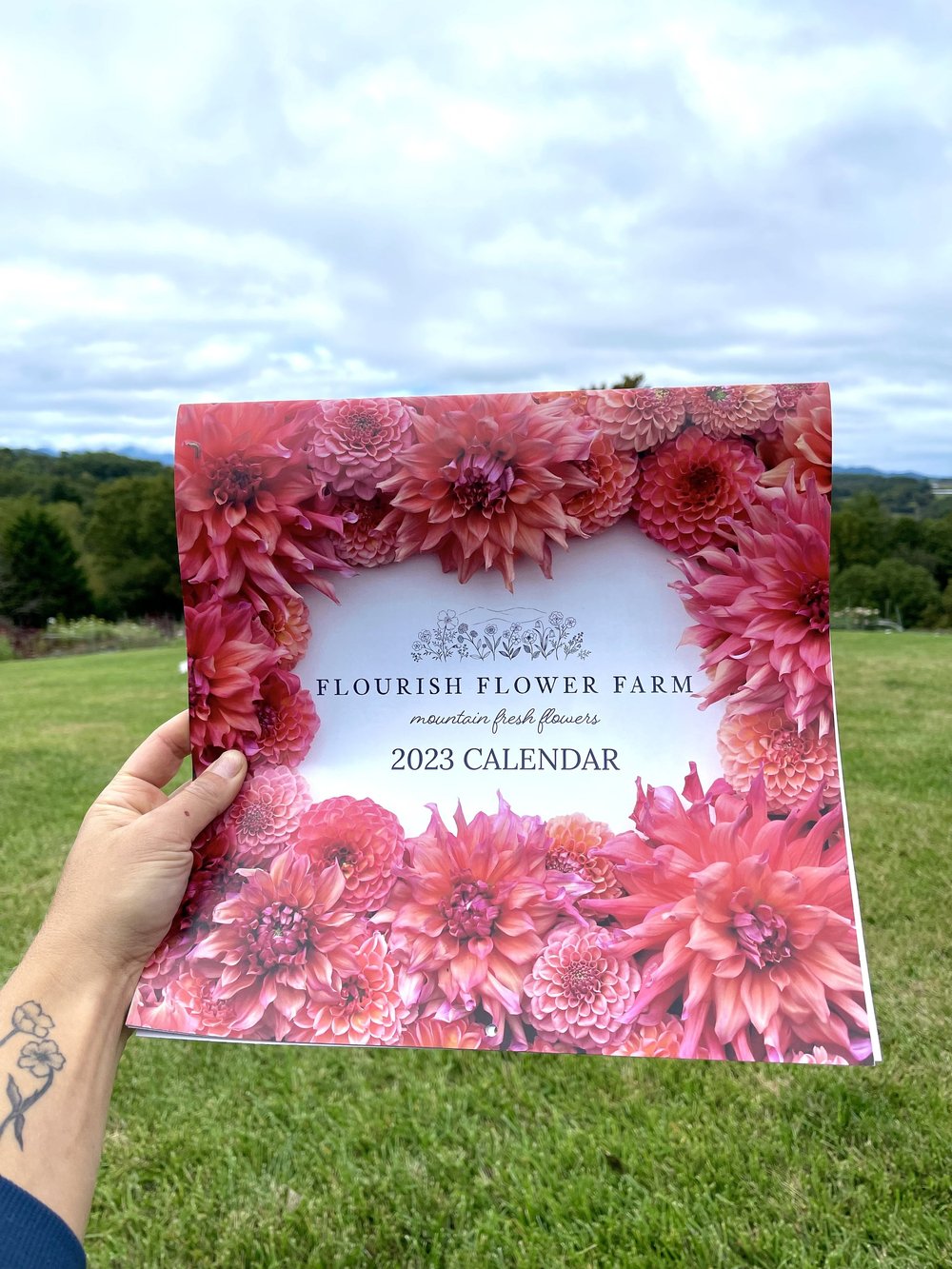 2023 Dahlia Floral Art WALL Calendar — Flourish Flower Farm