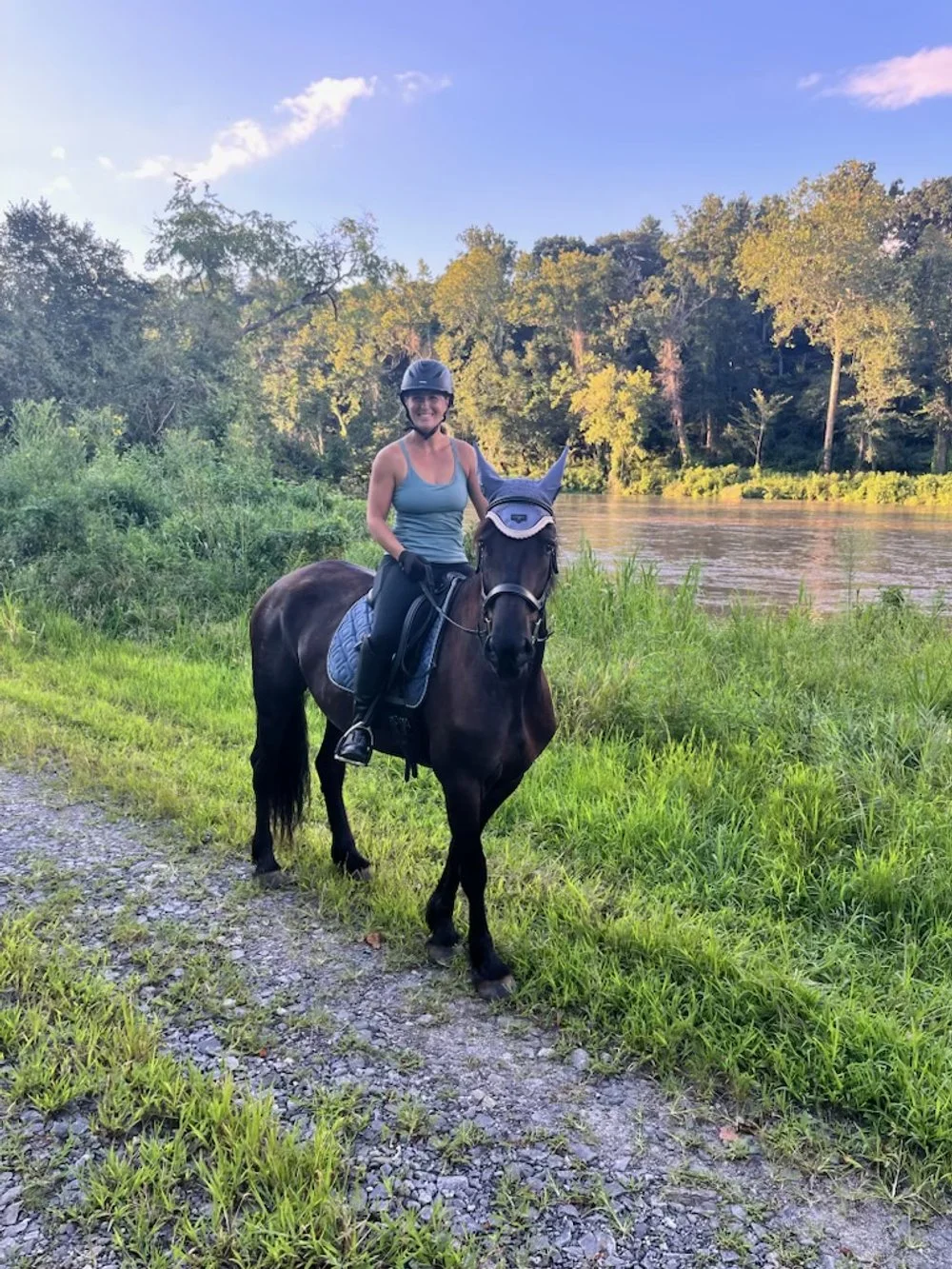 Aug, lots of trail rides at Biltmore.jpeg