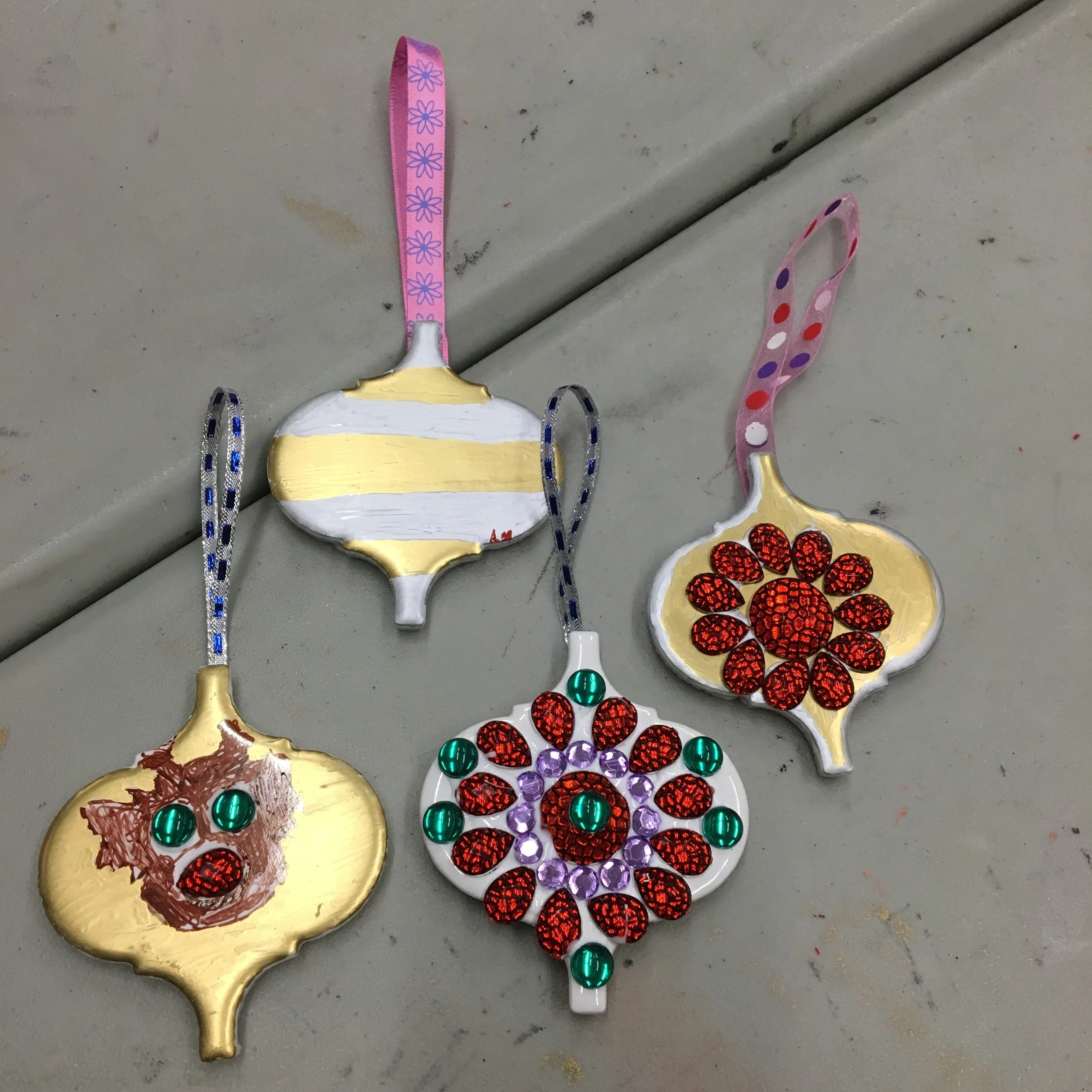 Tile Holiday Ornaments