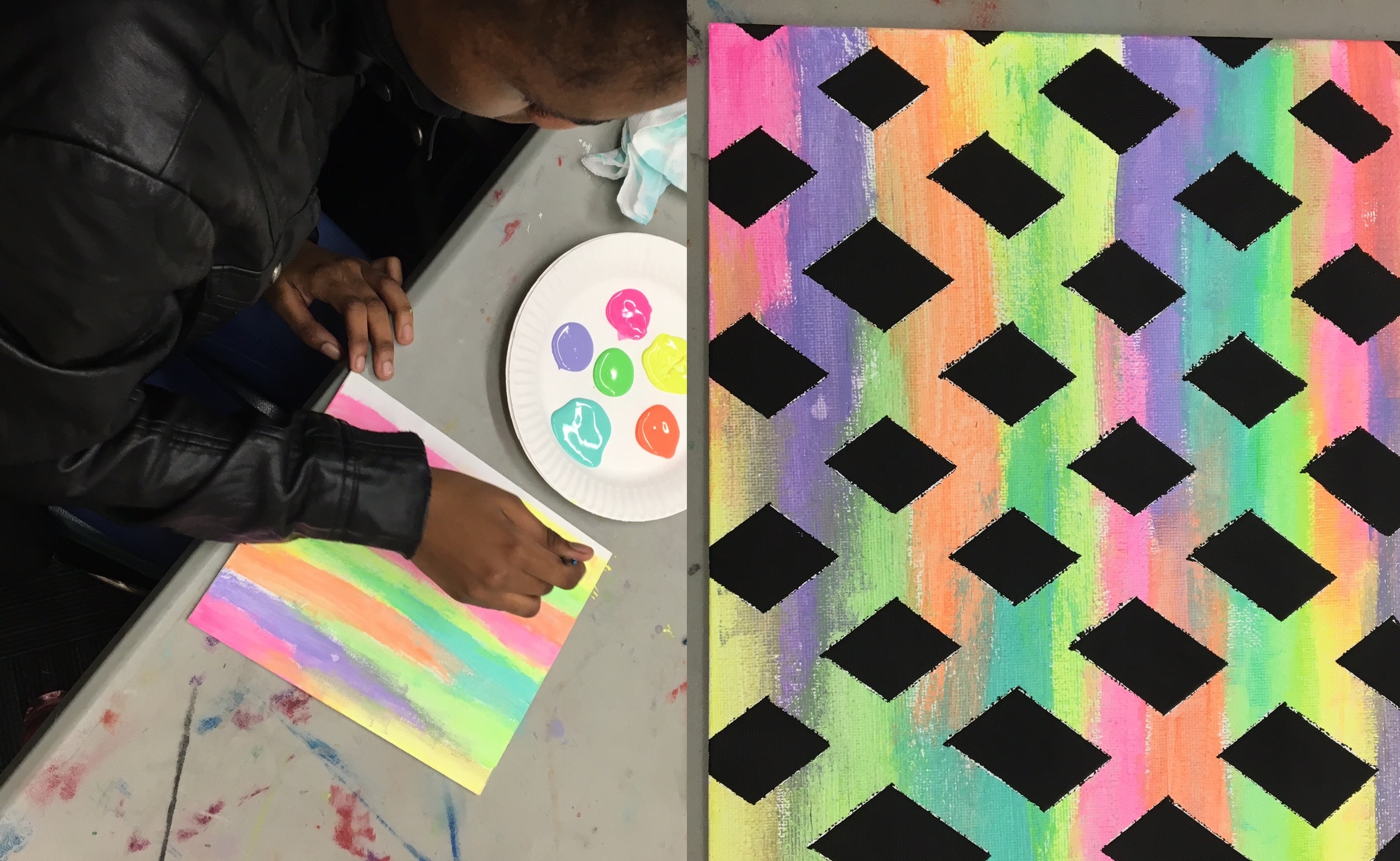 Positive/Negative Space on Canvas