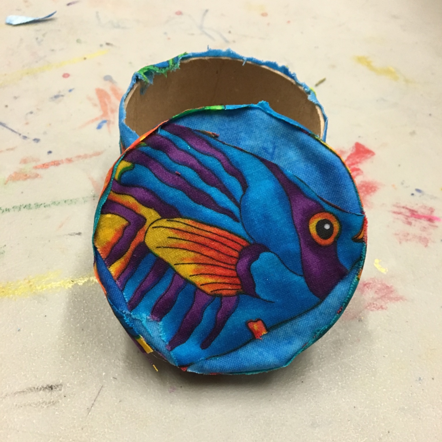 Fabric Decoupage Box