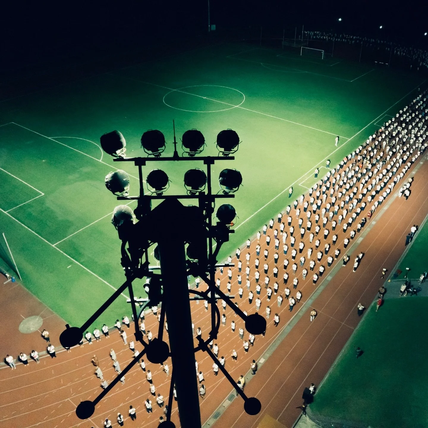 A nighttime ceremonial procession documented from above, with safety guiding every flight decision.

#flyhtstudio