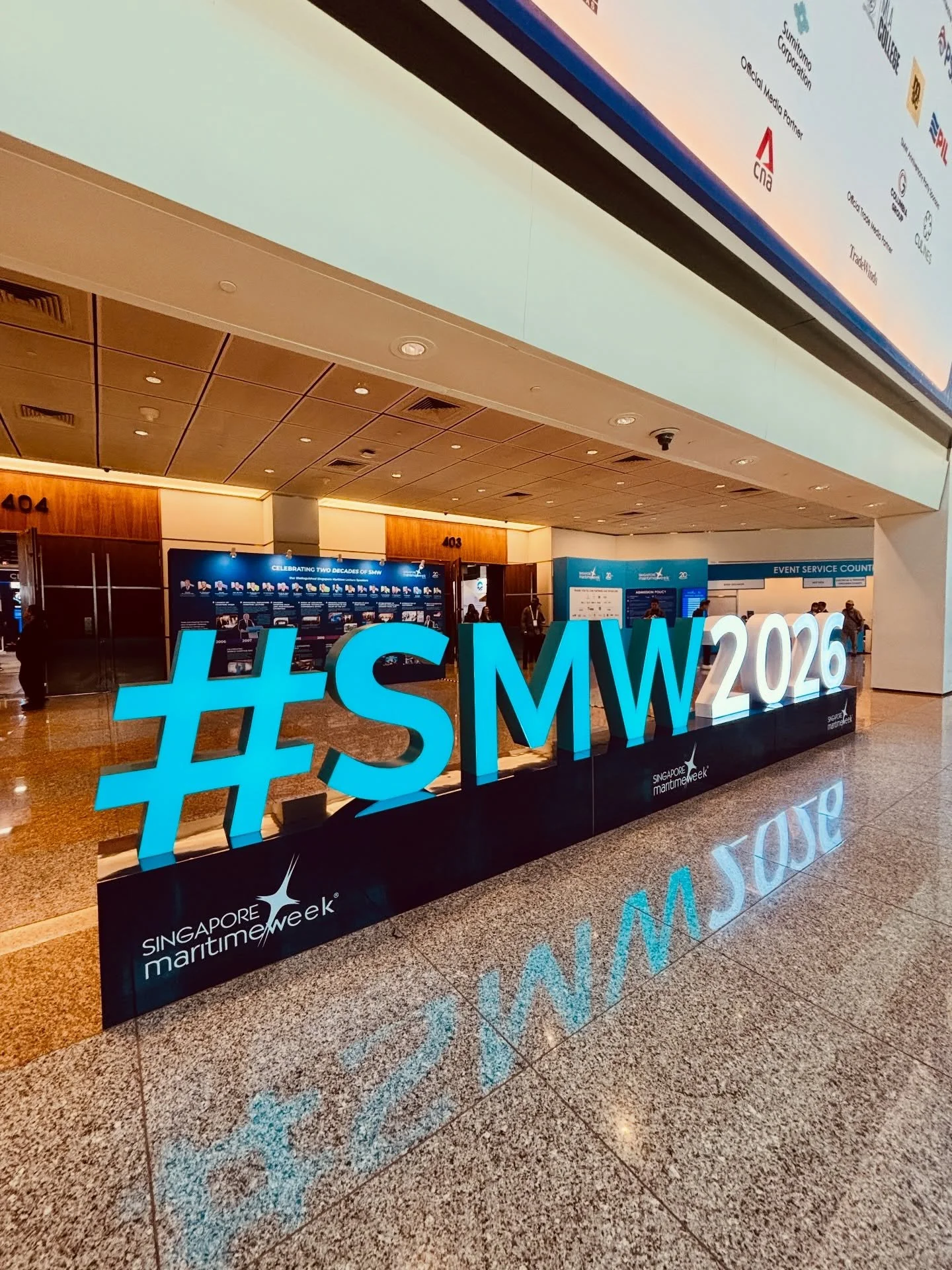 At Singapore Maritime Week 2026, it was good to see our work out in the wild &mdash; several booths featuring images we&rsquo;ve shot for clients, now part of their marketing collaterals and event displays.

Always interesting to step into an event a