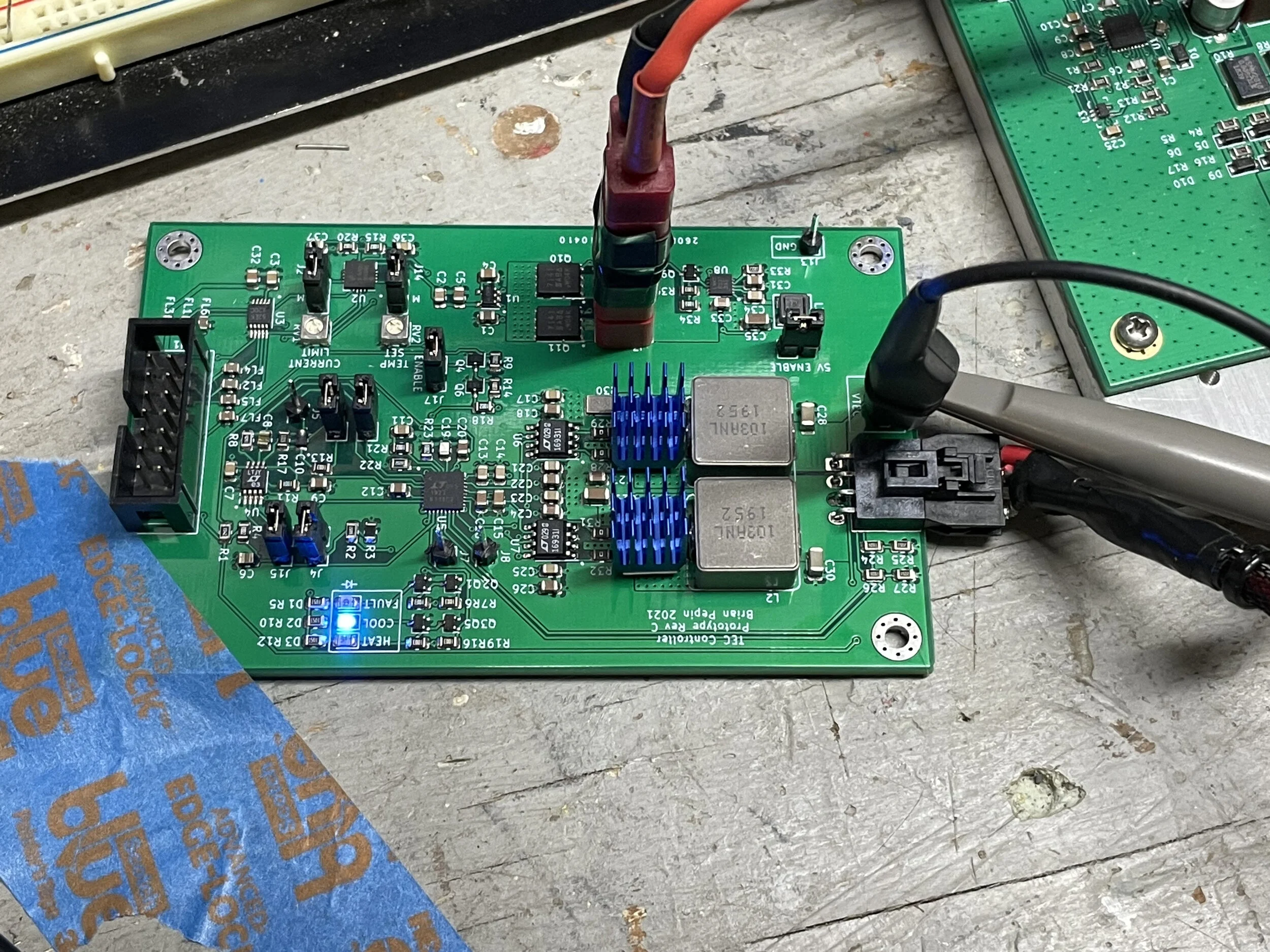 TEC Controller Prototype 2 is Alive