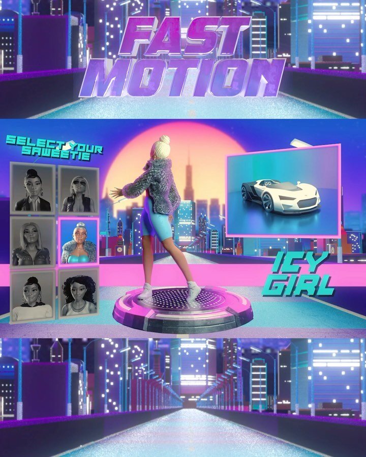 @saweetie Fast Motion produced by @tillavision for @anomaly 500K views in 24 hrs 📈 animated by myself, @maxrenn_ @_virtual.girl additional help from @hoodtronik s/o @melissaparadise @rumfoords on the admin side.  Need the game adaptation @playstatio