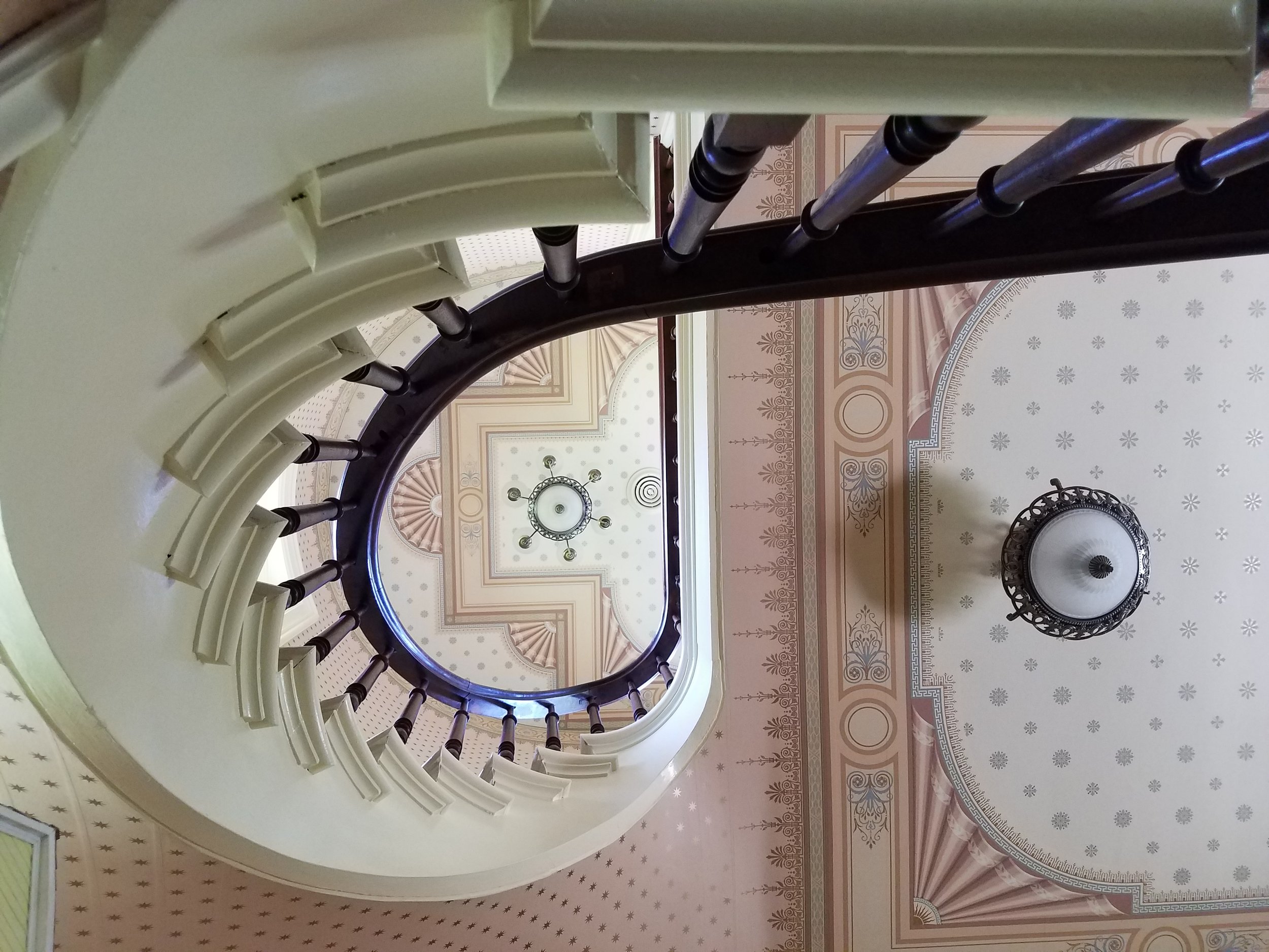 A favorite photo spot looking up from the first floor. 
