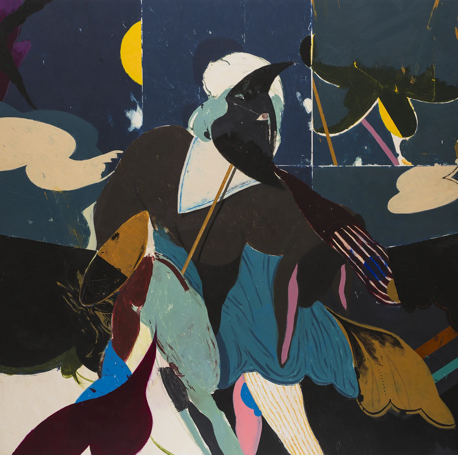 The Playwright Acrylic on Wood (36” x 36”)