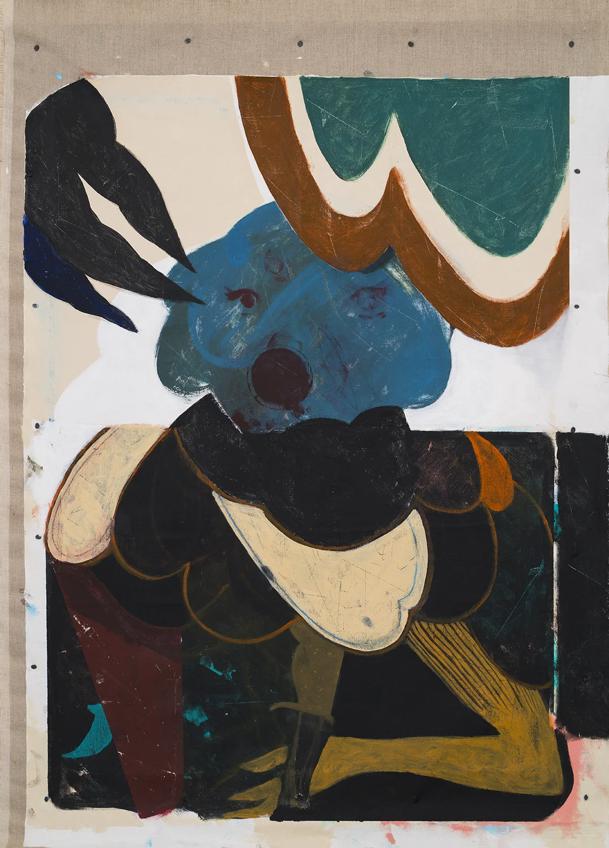 Effigy Of A Scout Acrylic on Linen (26.5” x 37”)