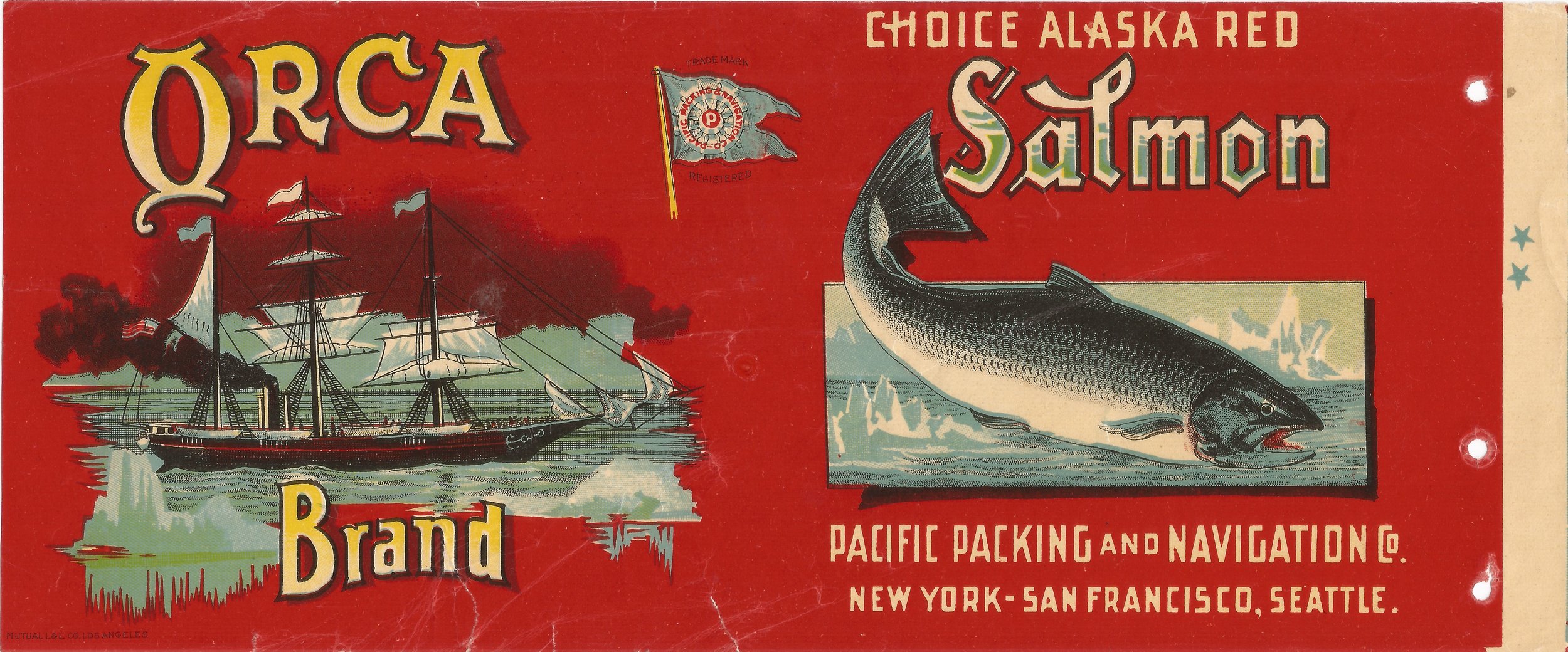 Label from the collection of Karen Hofstad. 